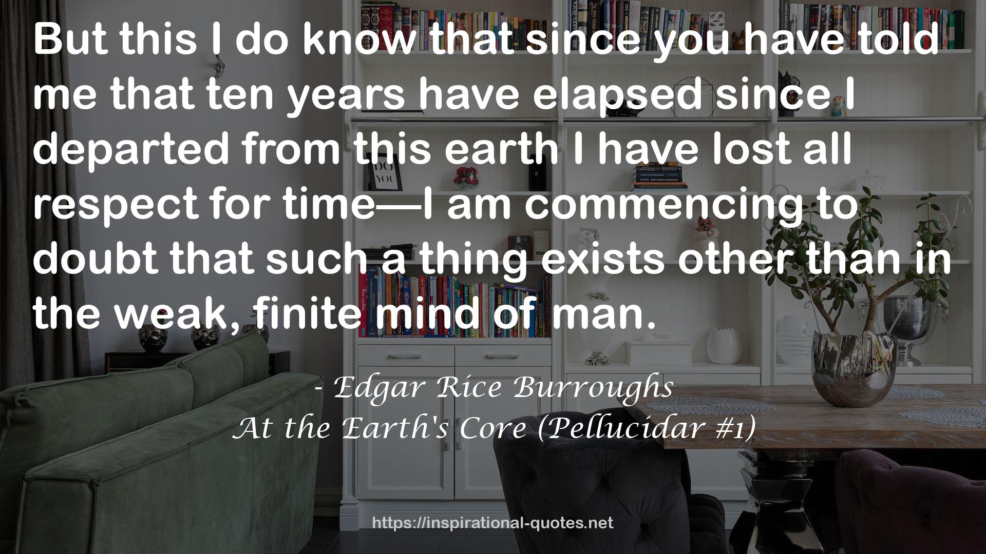 At the Earth's Core (Pellucidar #1) QUOTES