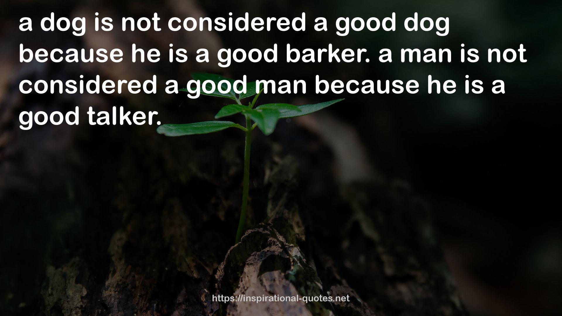 a good dog  QUOTES