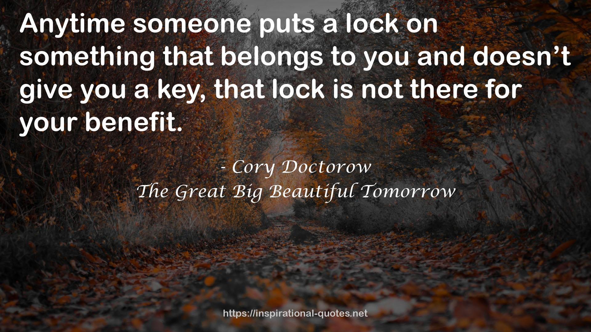 The Great Big Beautiful Tomorrow QUOTES