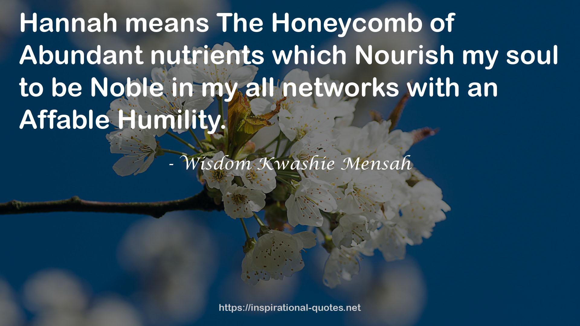 The Honeycomb  QUOTES