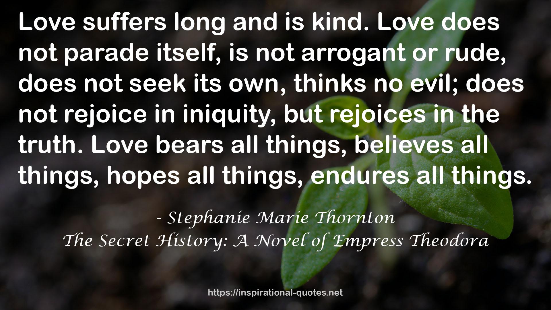 The Secret History: A Novel of Empress Theodora QUOTES