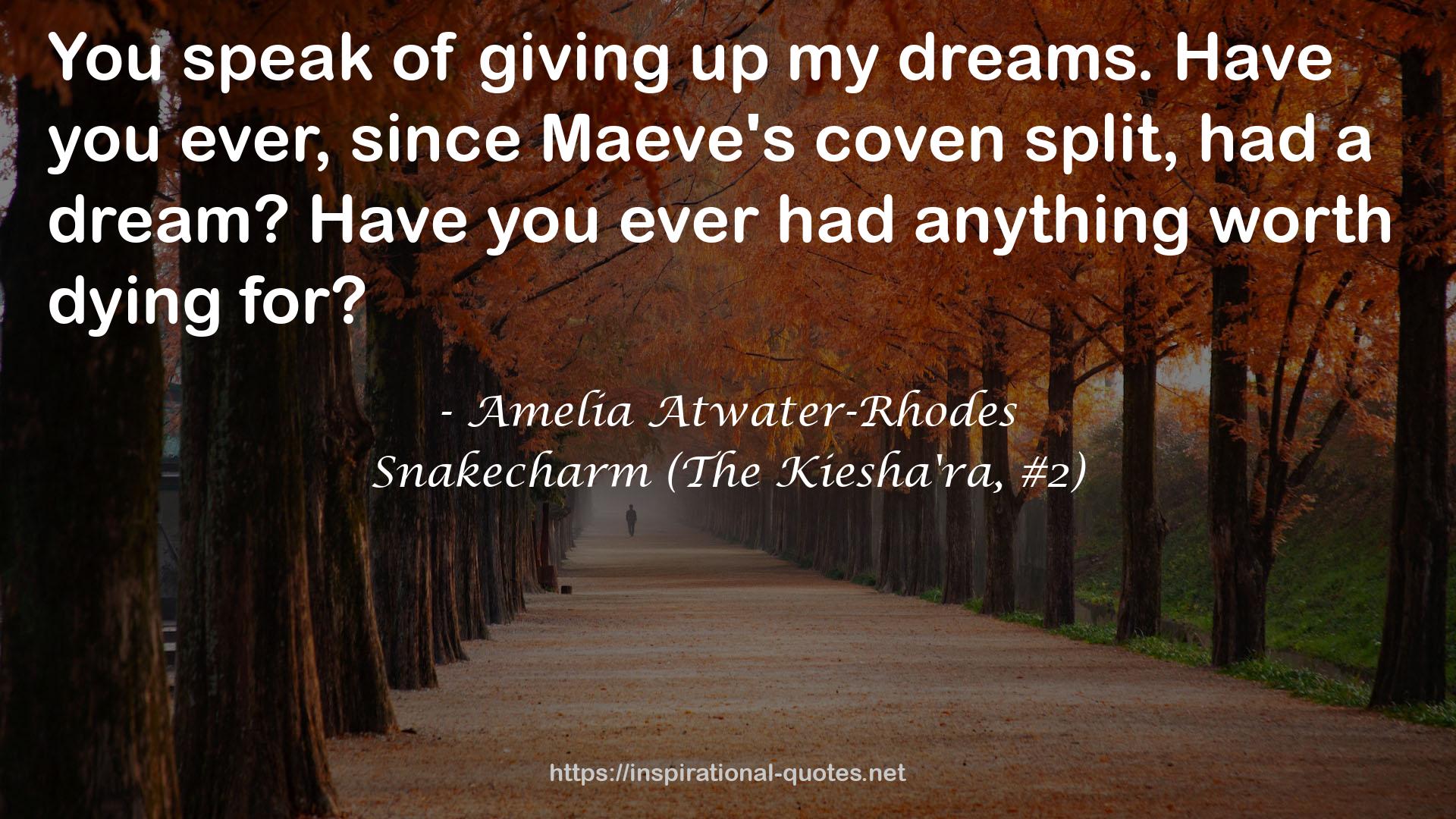 Snakecharm (The Kiesha'ra, #2) QUOTES