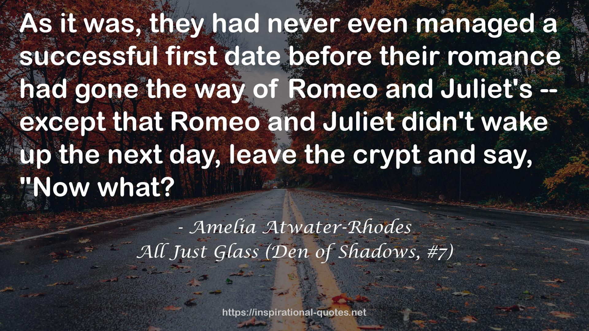 All Just Glass (Den of Shadows, #7) QUOTES