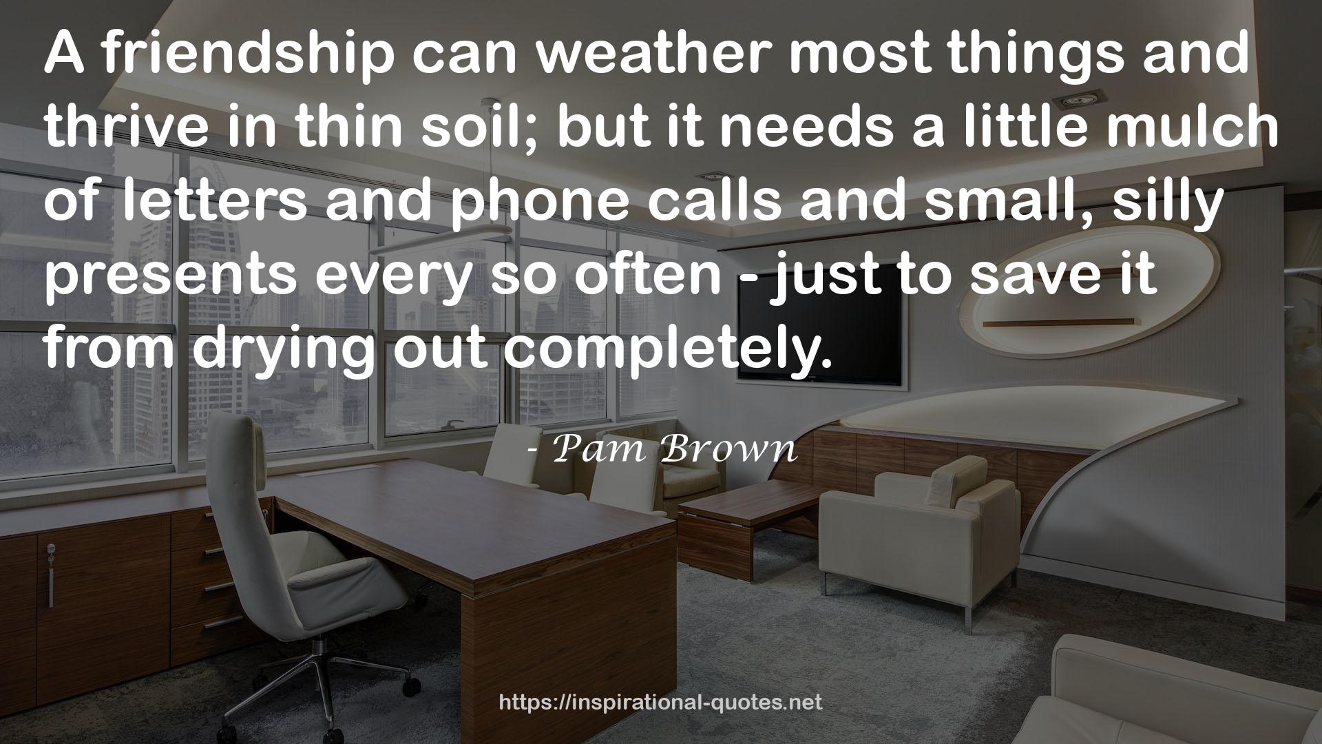 Pam Brown QUOTES