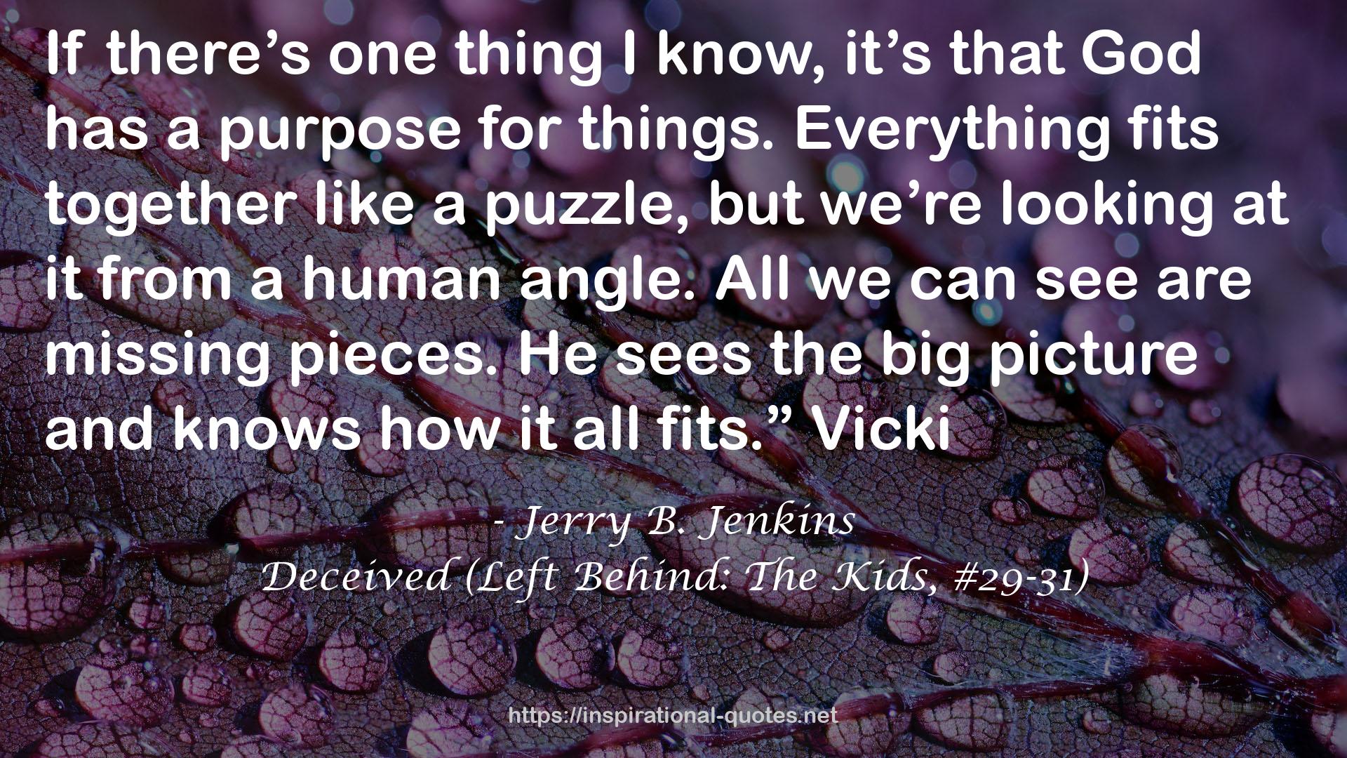 Deceived (Left Behind: The Kids, #29-31) QUOTES