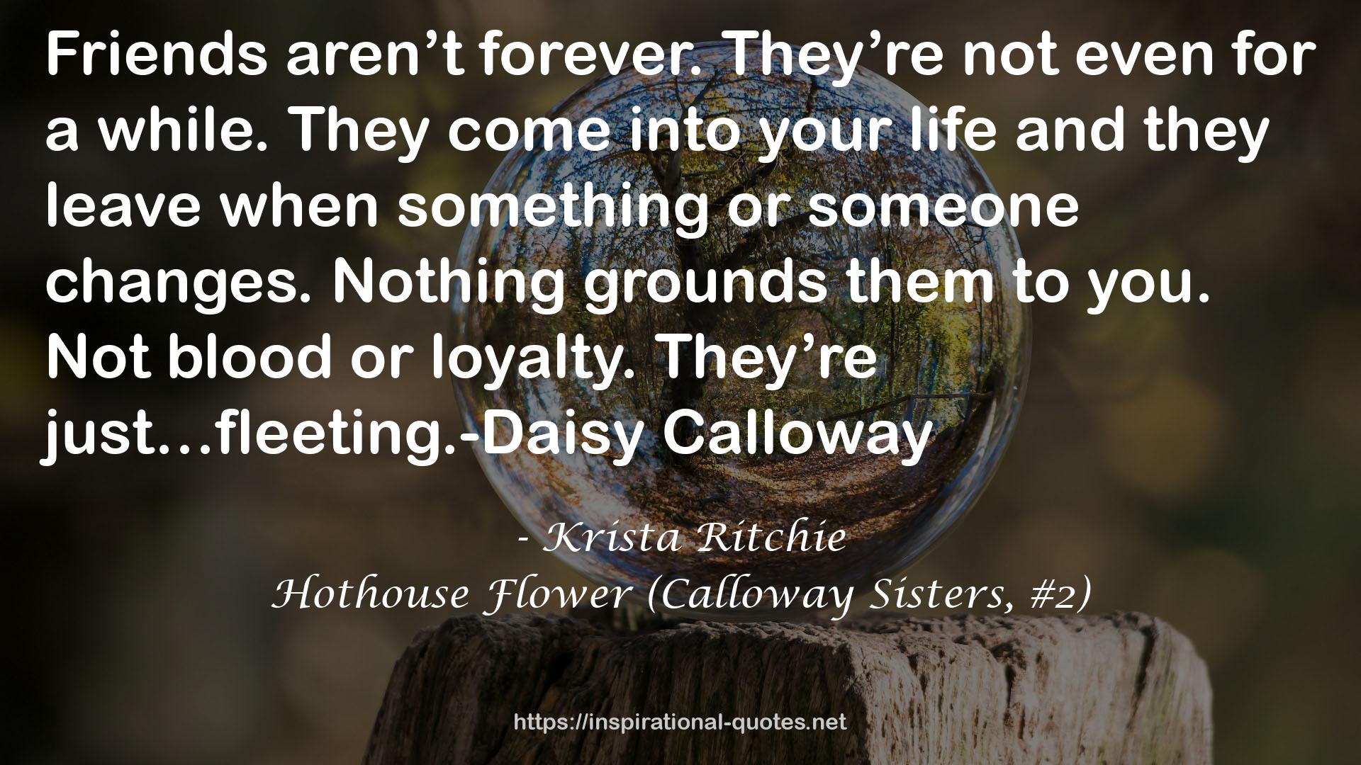 Hothouse Flower (Calloway Sisters, #2) QUOTES