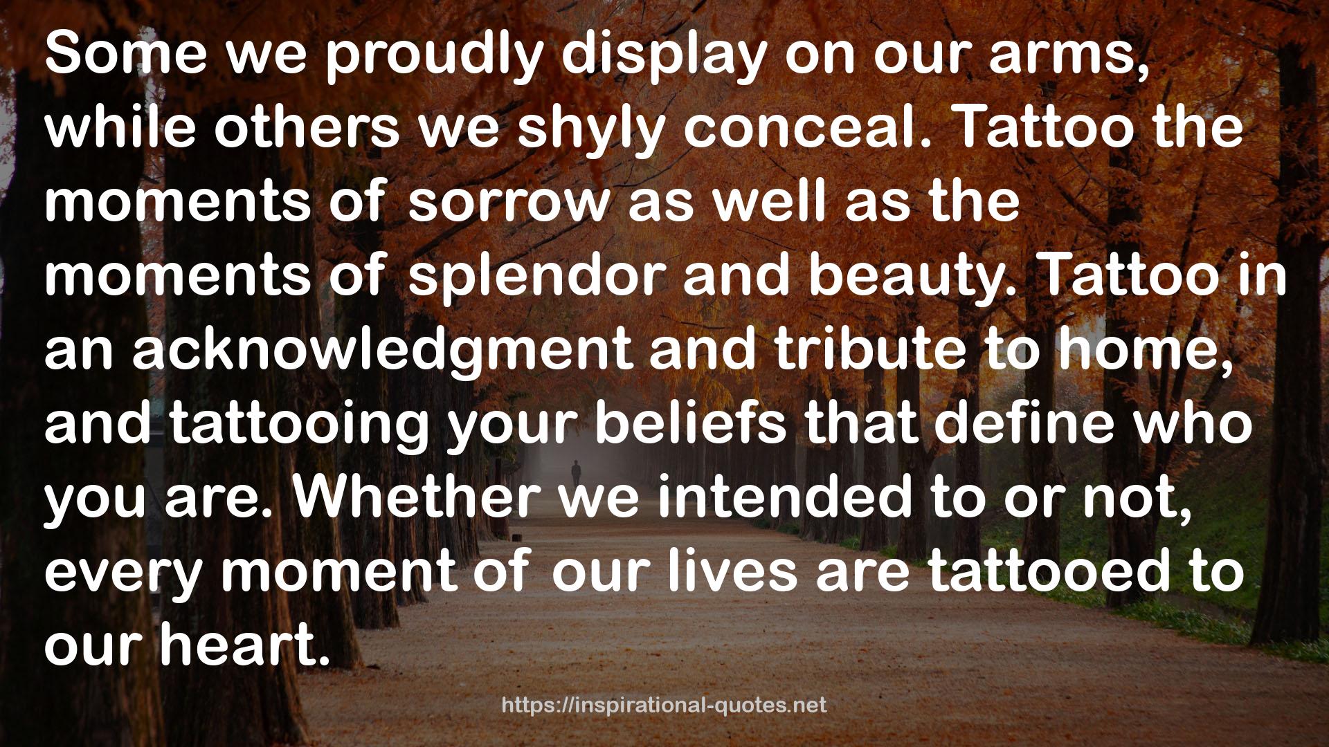 tattooed  QUOTES