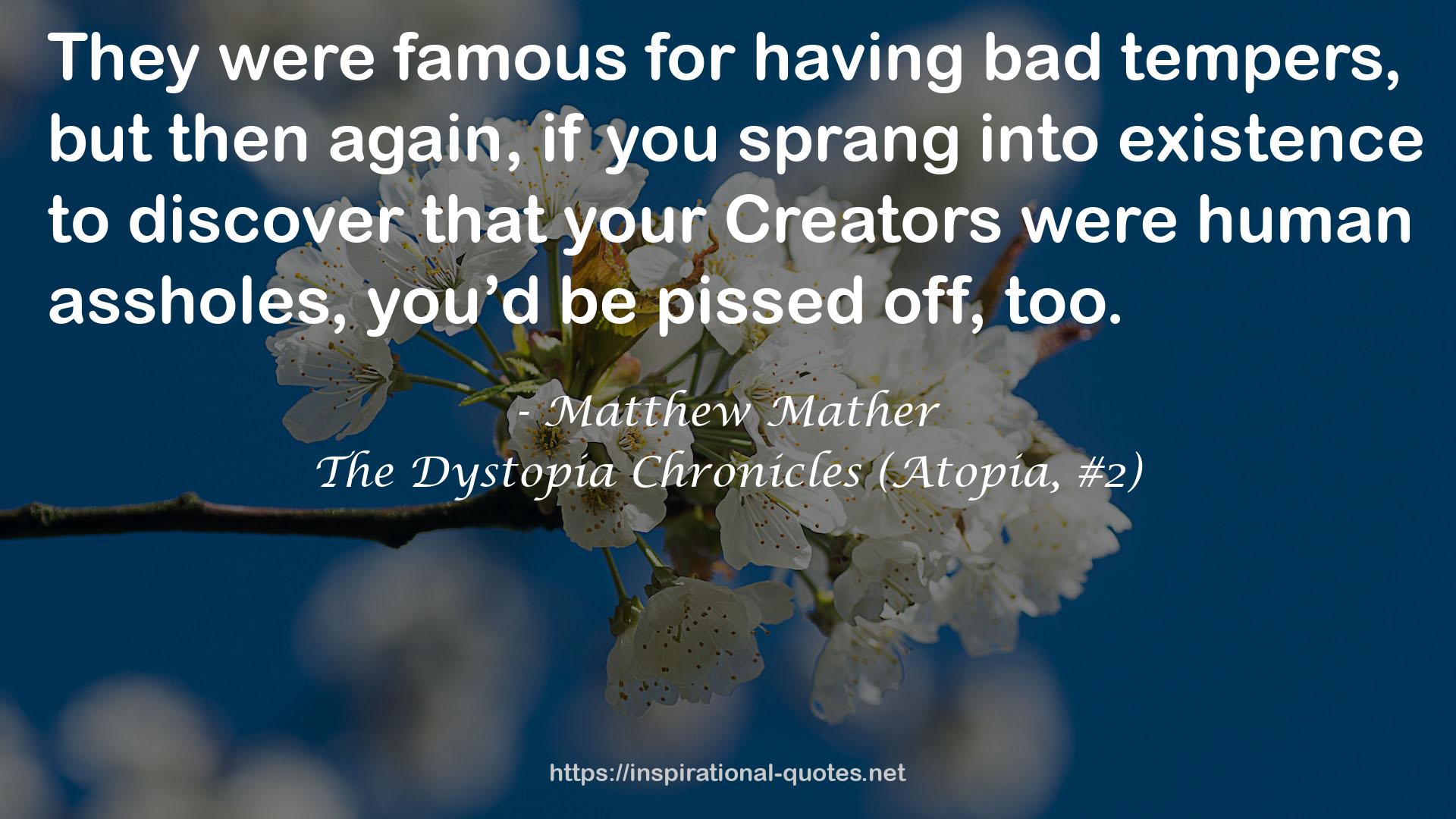 Matthew Mather QUOTES