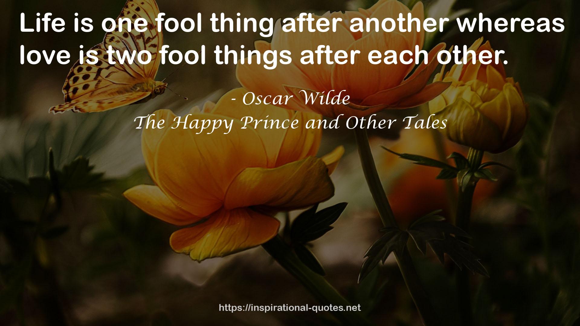The Happy Prince and Other Tales QUOTES