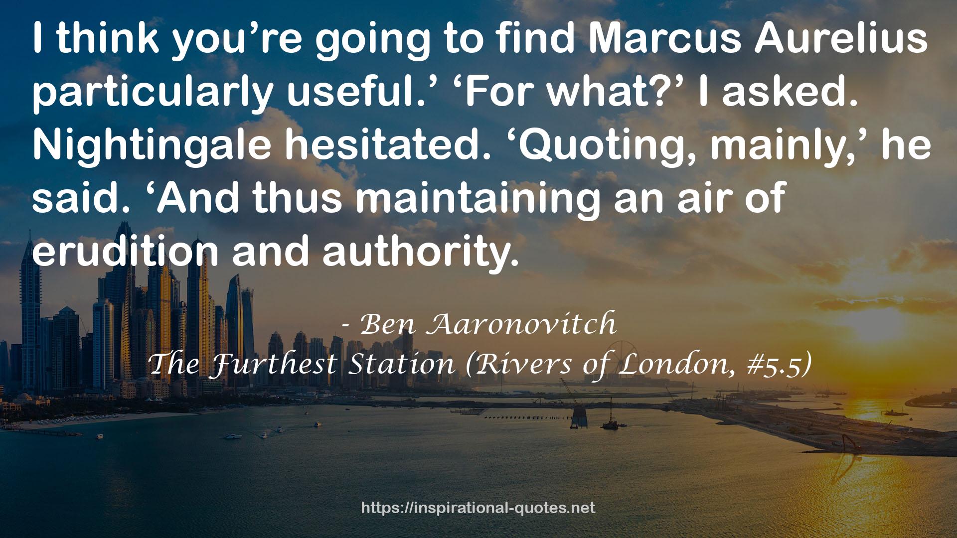 The Furthest Station (Rivers of London, #5.5) QUOTES