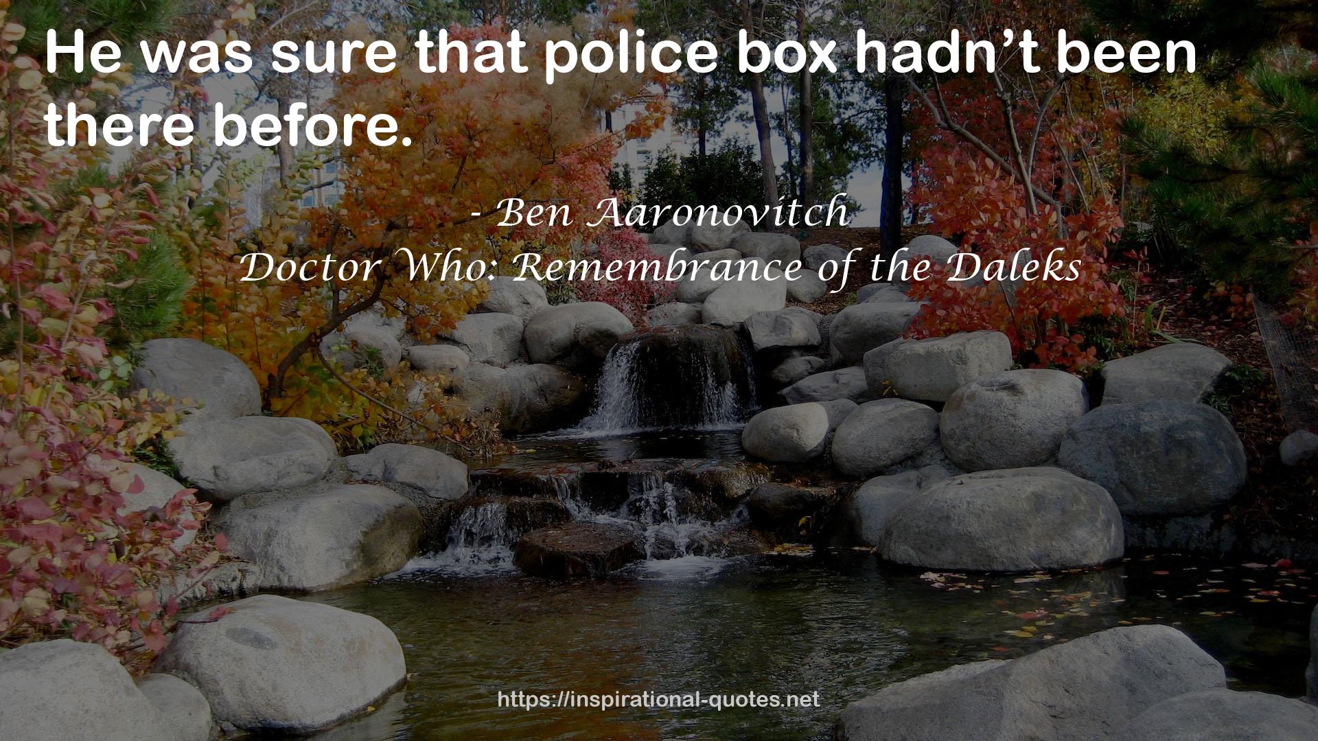 Doctor Who: Remembrance of the Daleks QUOTES