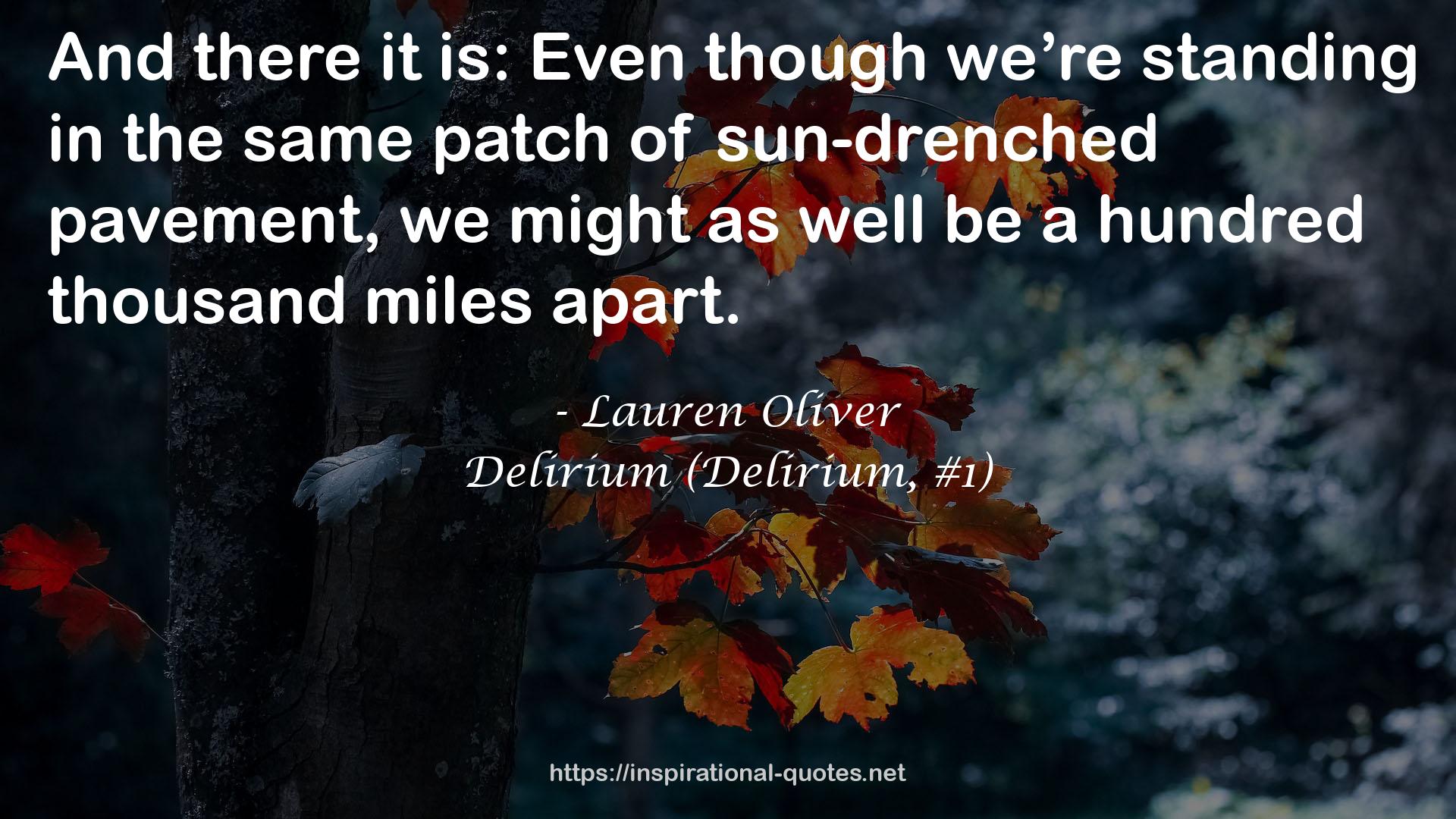 a hundred thousand miles  QUOTES