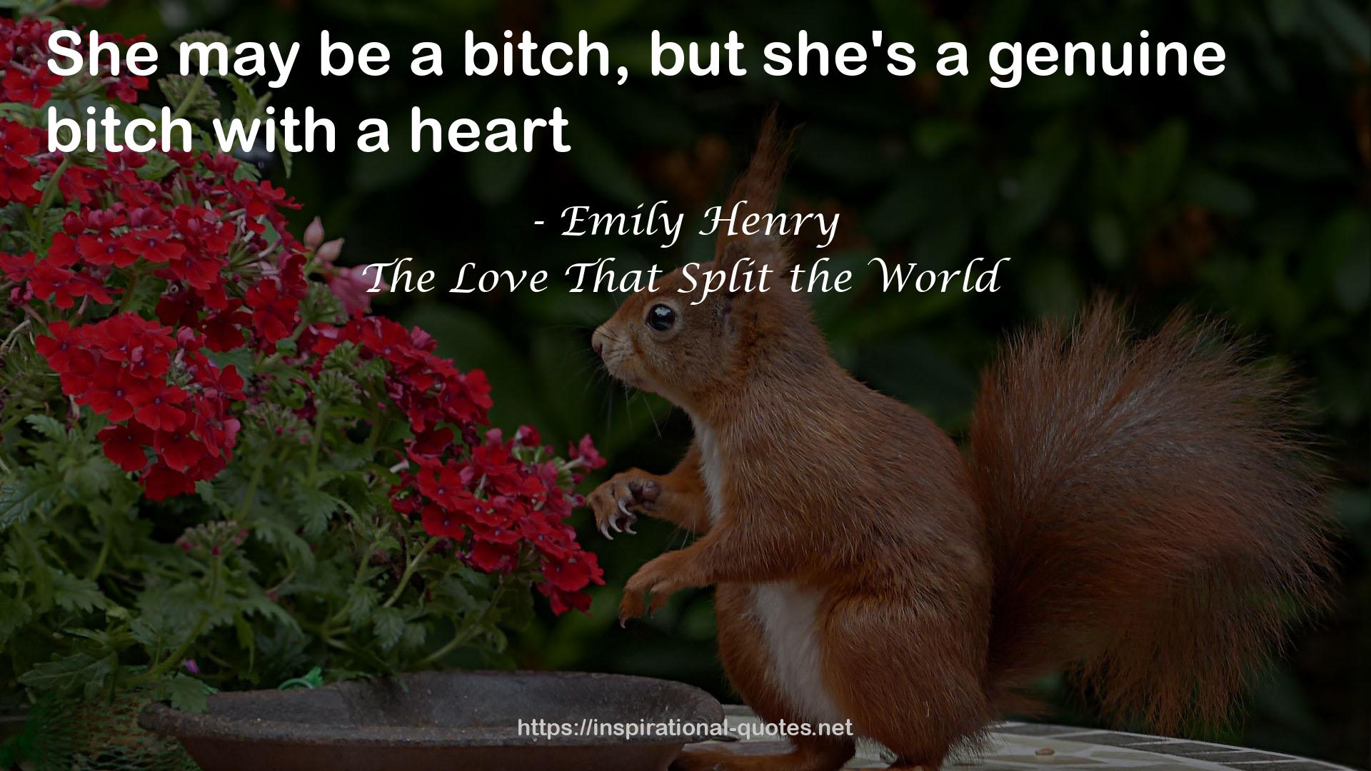 The Love That Split the World QUOTES