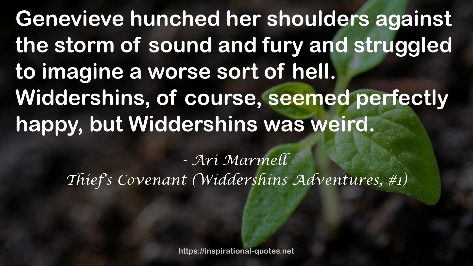 Thief's Covenant (Widdershins Adventures, #1) QUOTES