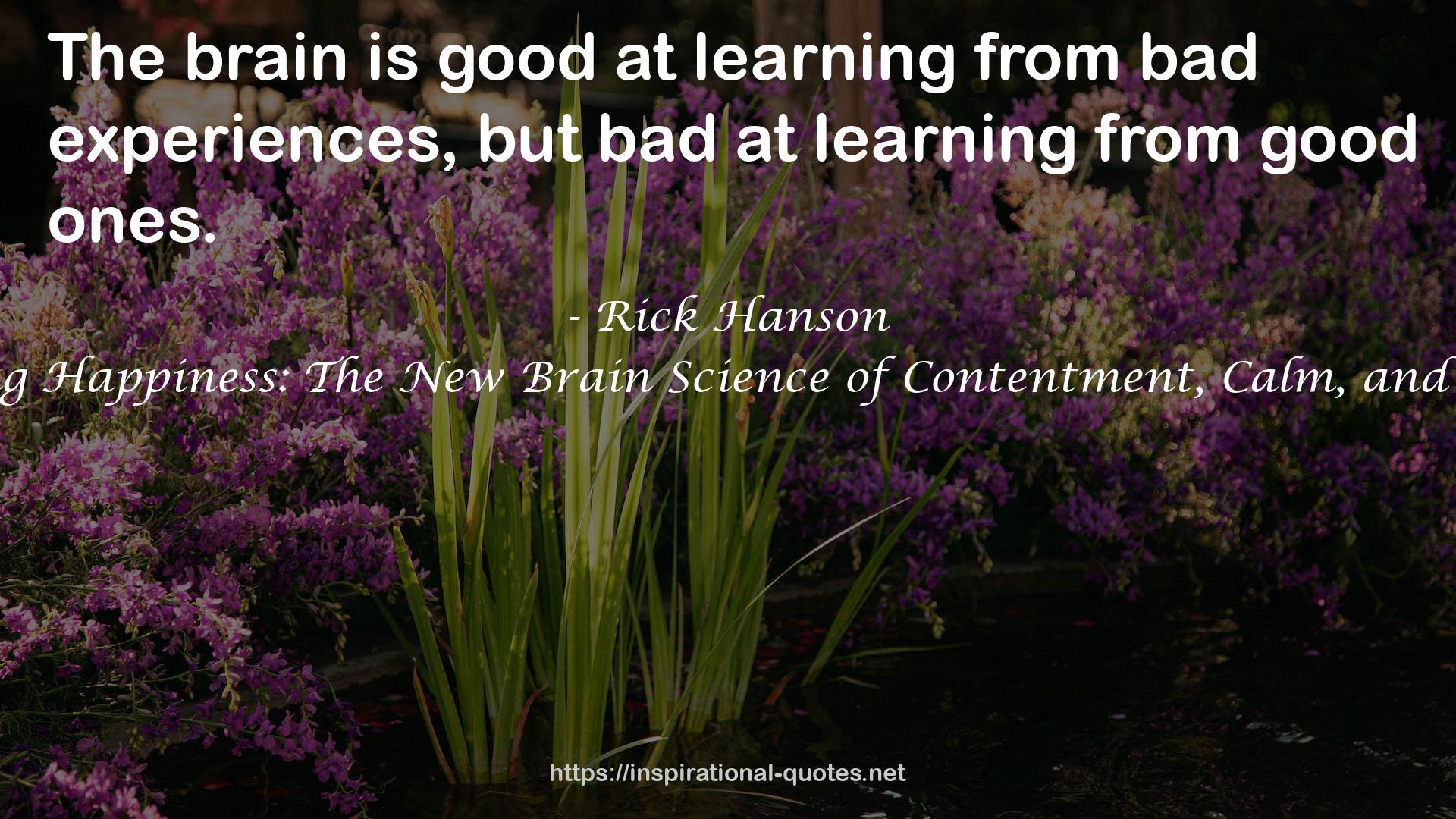 Hardwiring Happiness: The New Brain Science of Contentment, Calm, and Confidence QUOTES