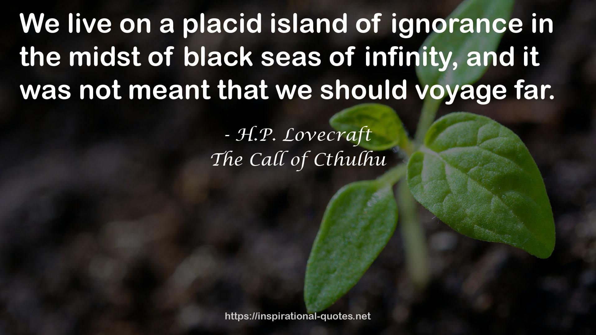 H.P. Lovecraft QUOTES