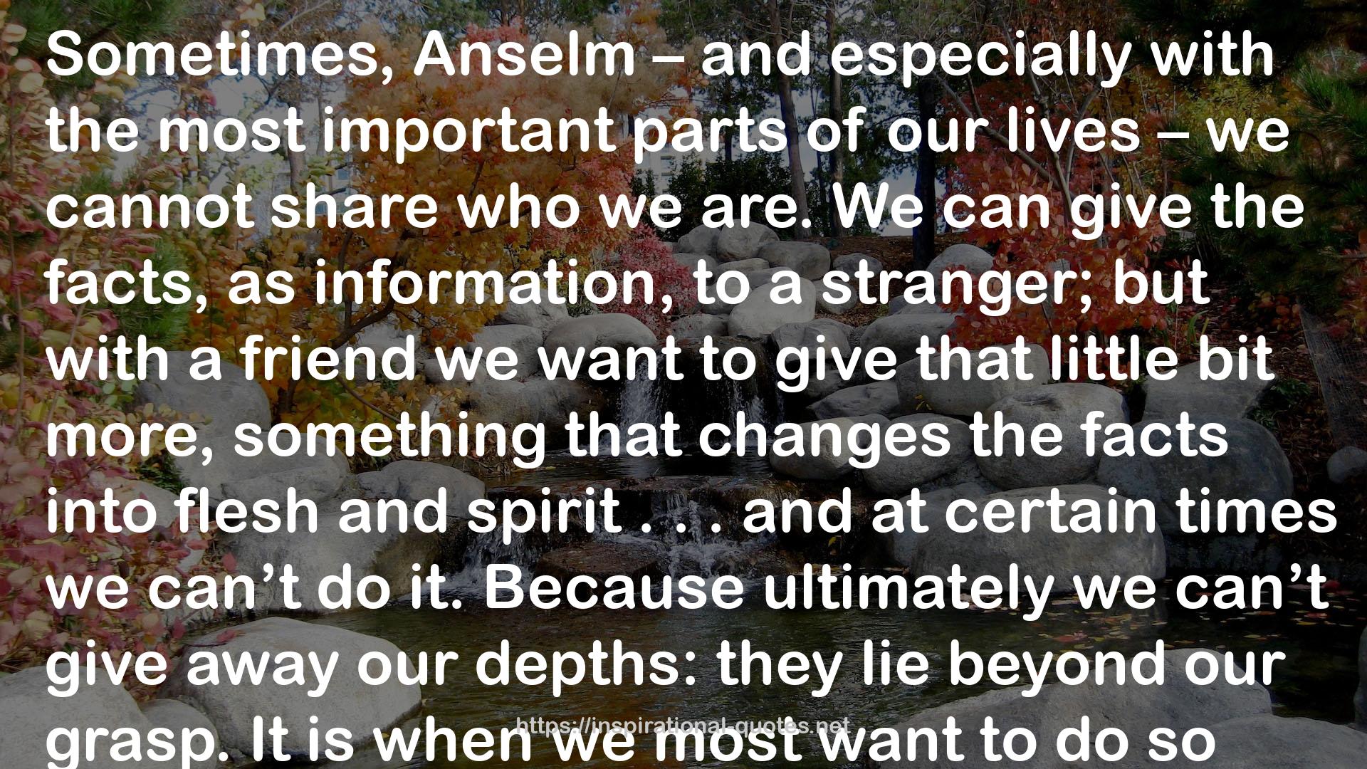 The Day of the Lie (Father Anselm, #4) QUOTES