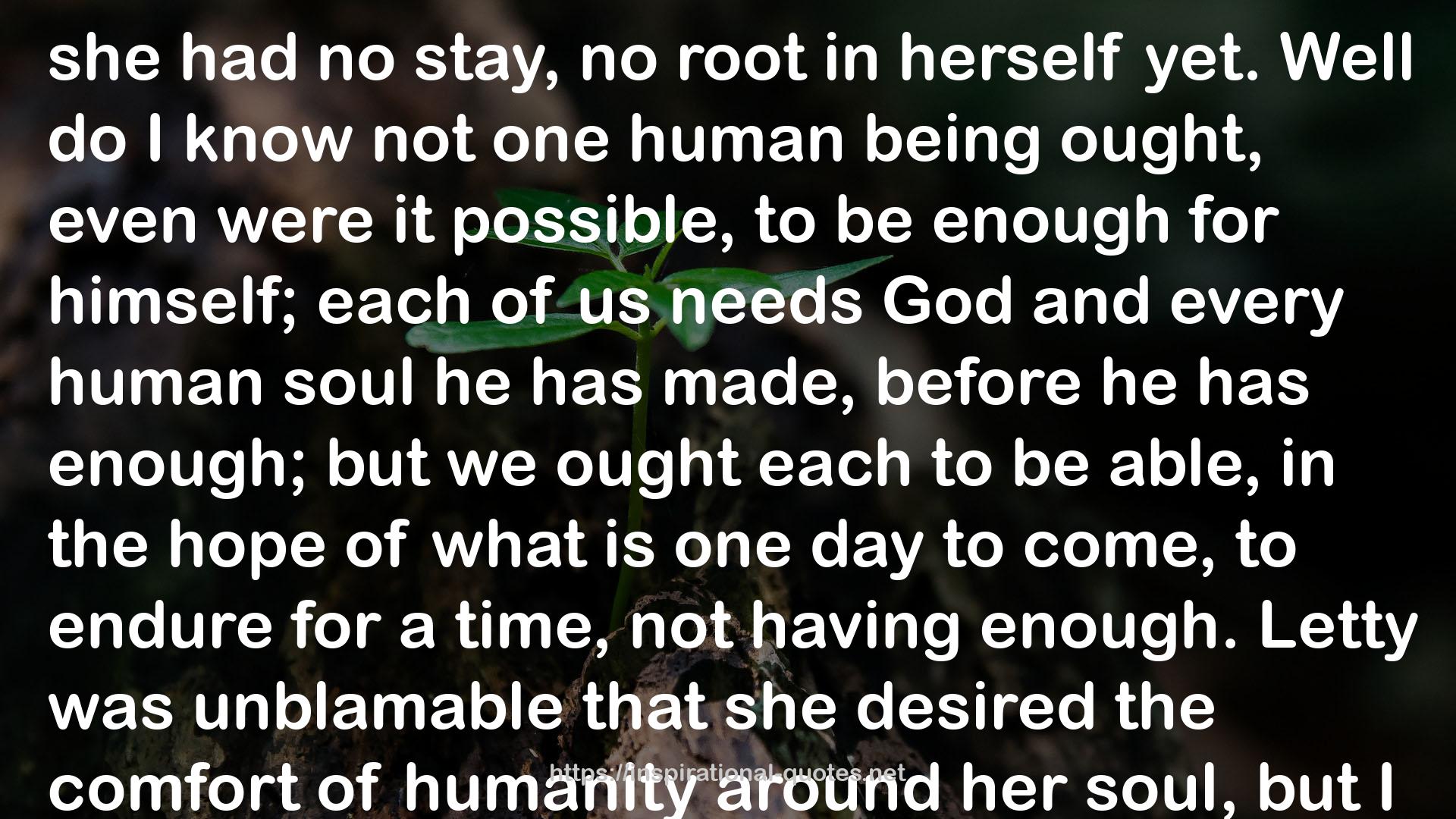 every human soul  QUOTES