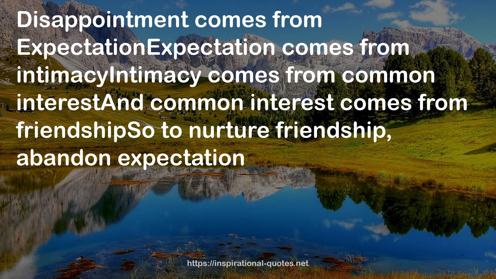 ExpectationExpectation  QUOTES