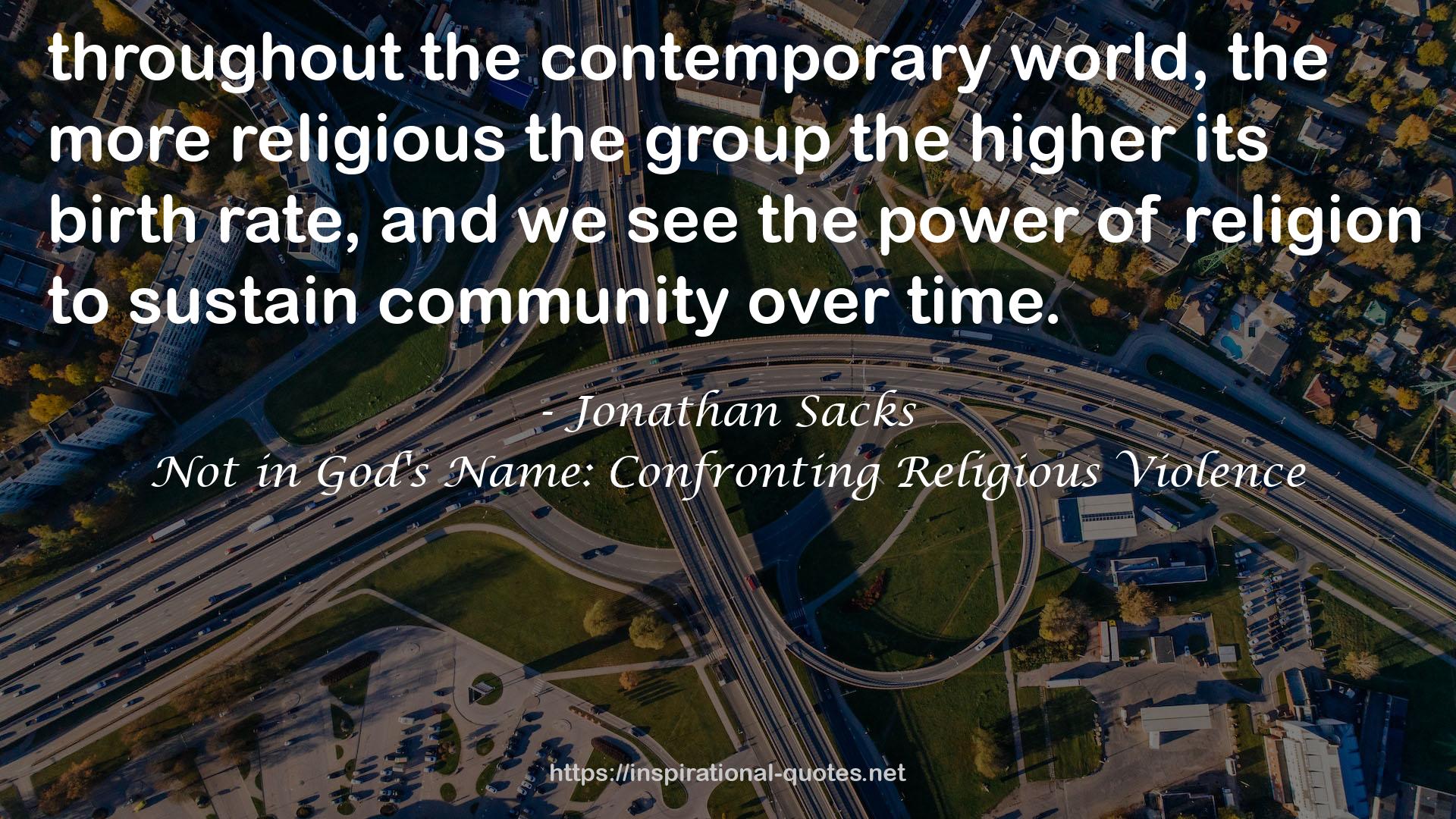 Not in God's Name: Confronting Religious Violence QUOTES