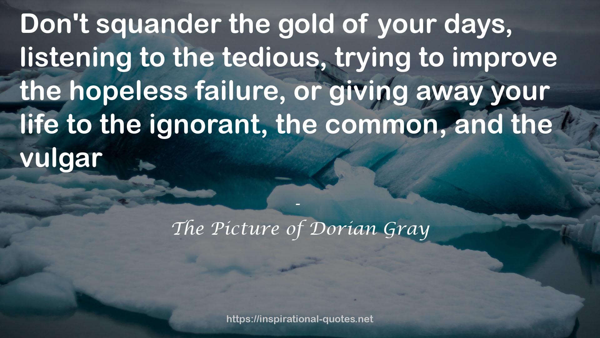 The Picture of Dorian Gray QUOTES