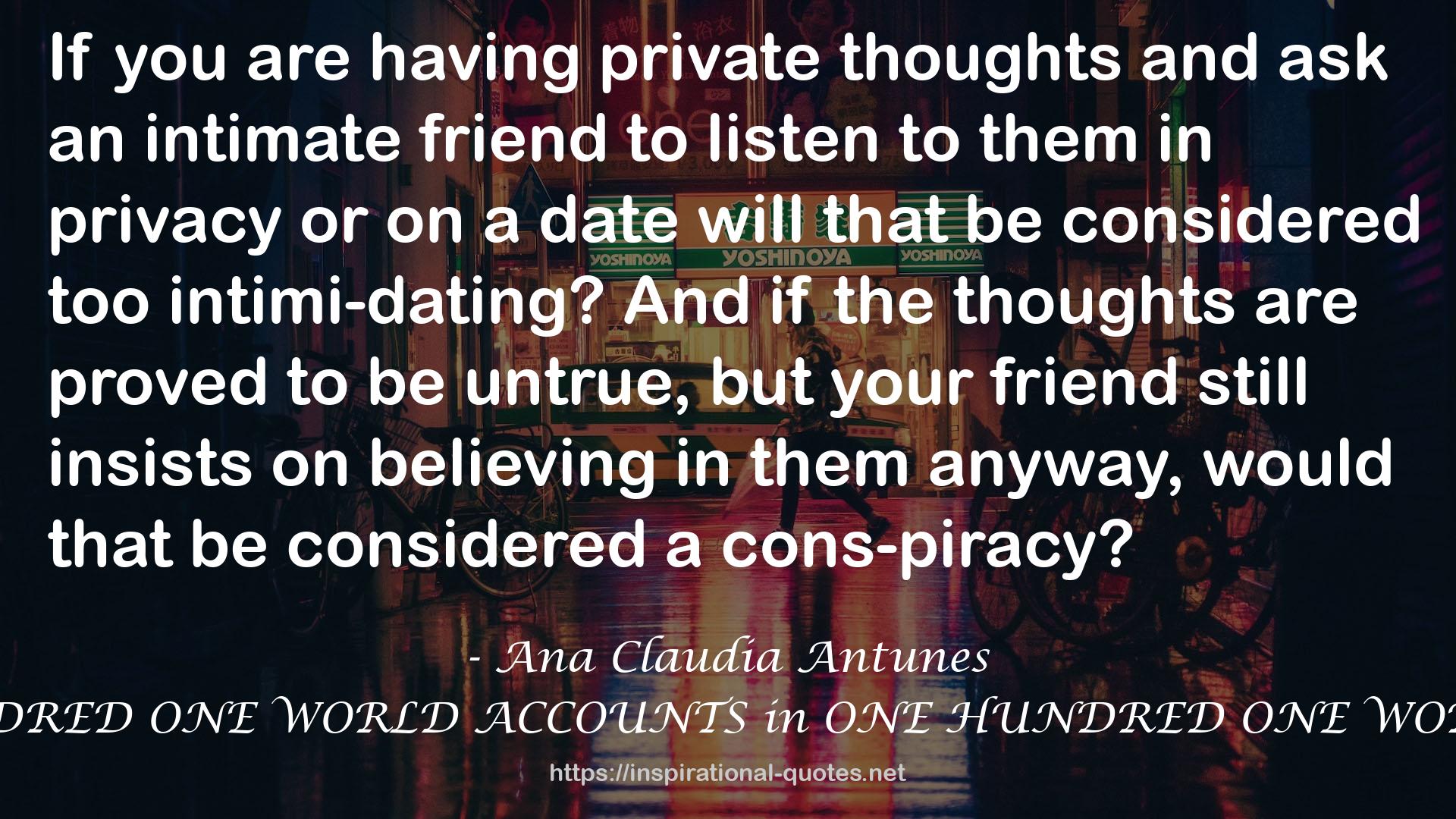 private thoughts  QUOTES