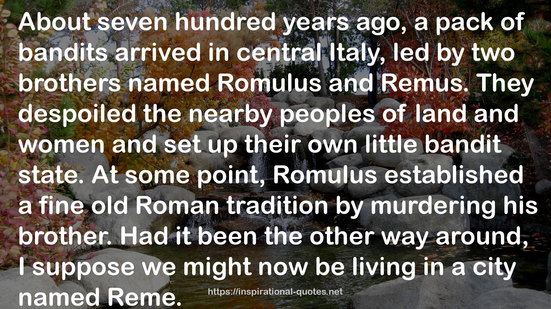 The River God's Vengeance (SPQR, #8) QUOTES