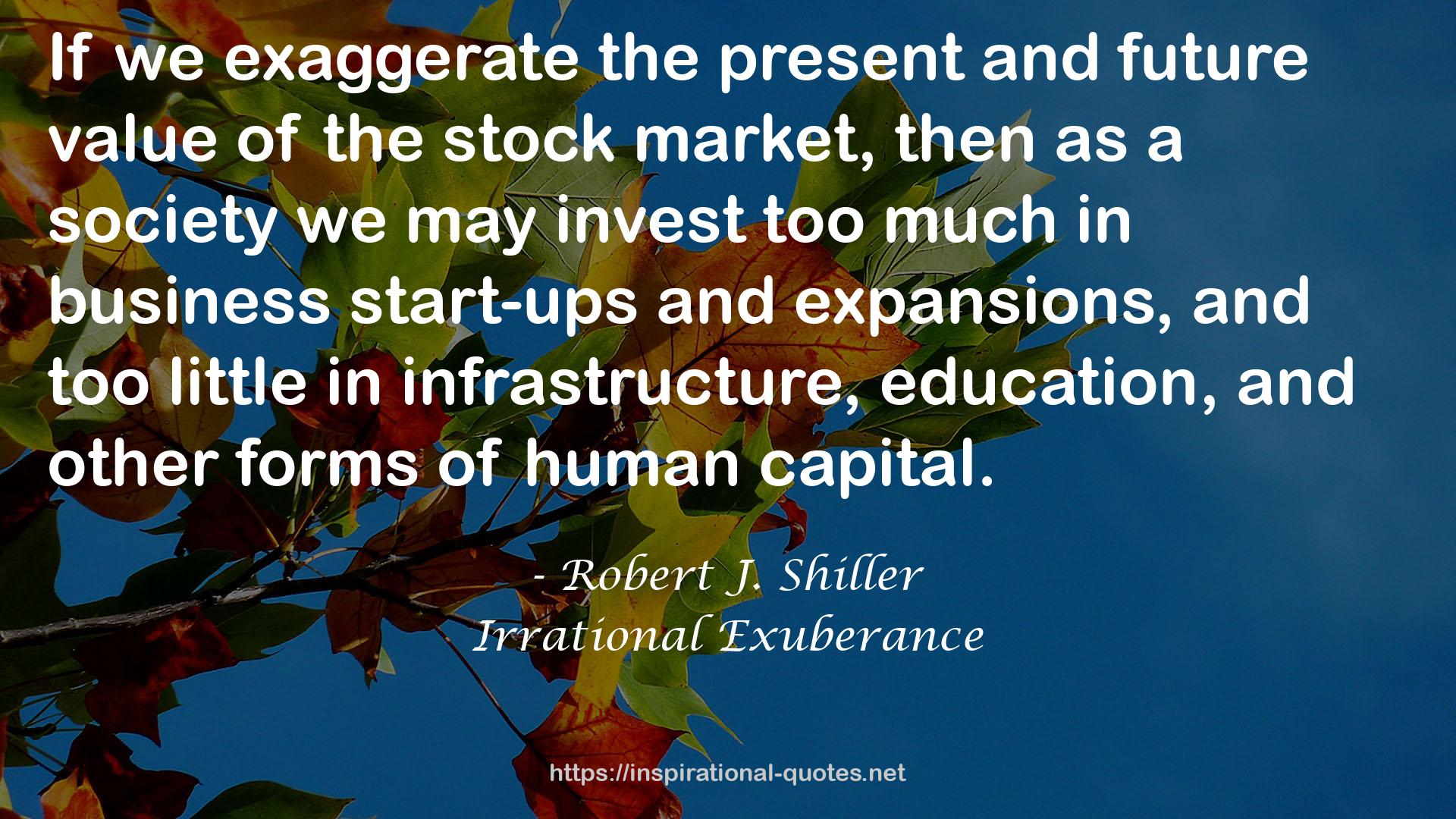 Robert J. Shiller QUOTES