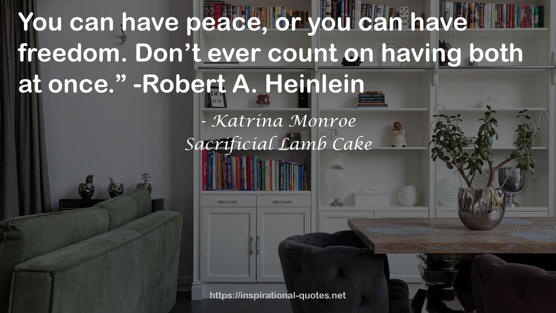 Sacrificial Lamb Cake QUOTES