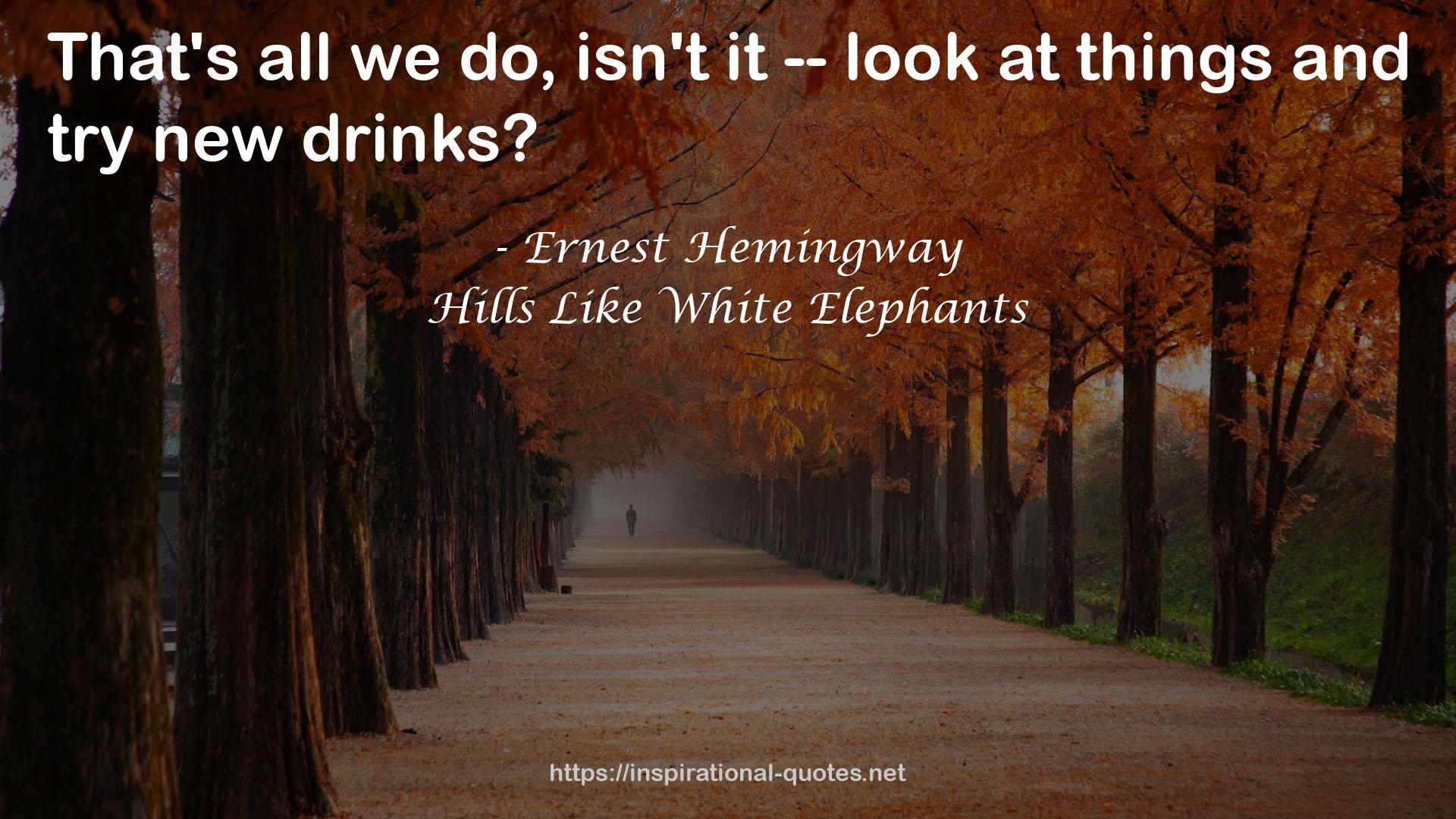 Hills Like White Elephants QUOTES