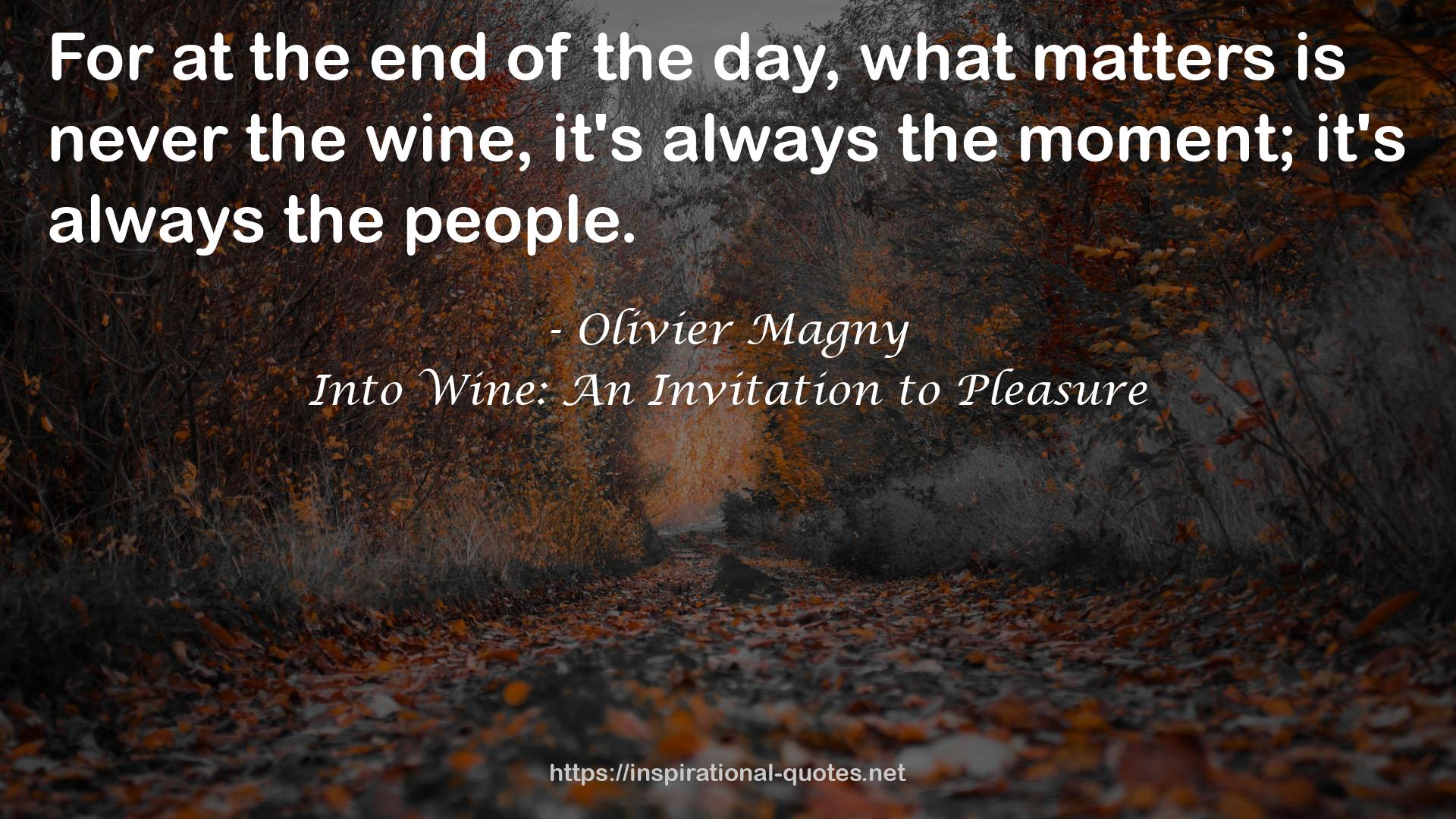 Into Wine: An Invitation to Pleasure QUOTES