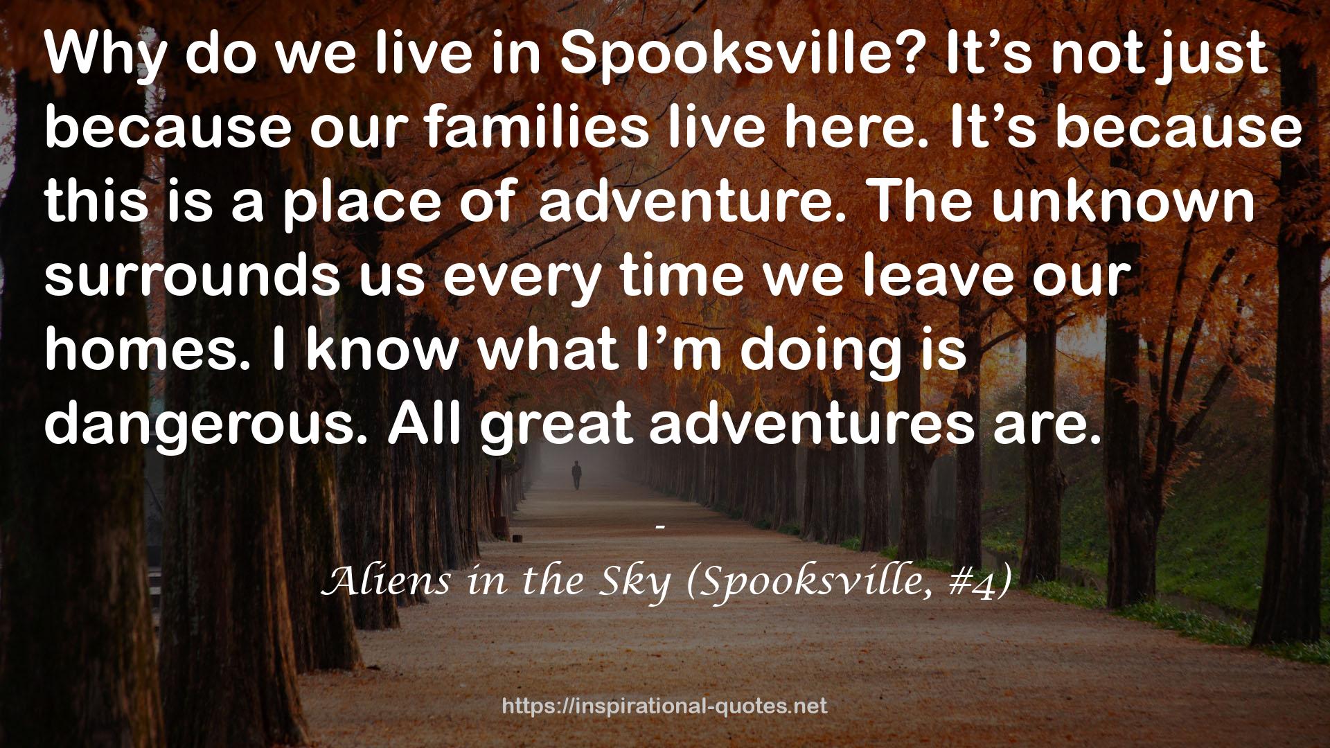 Aliens in the Sky (Spooksville, #4) QUOTES