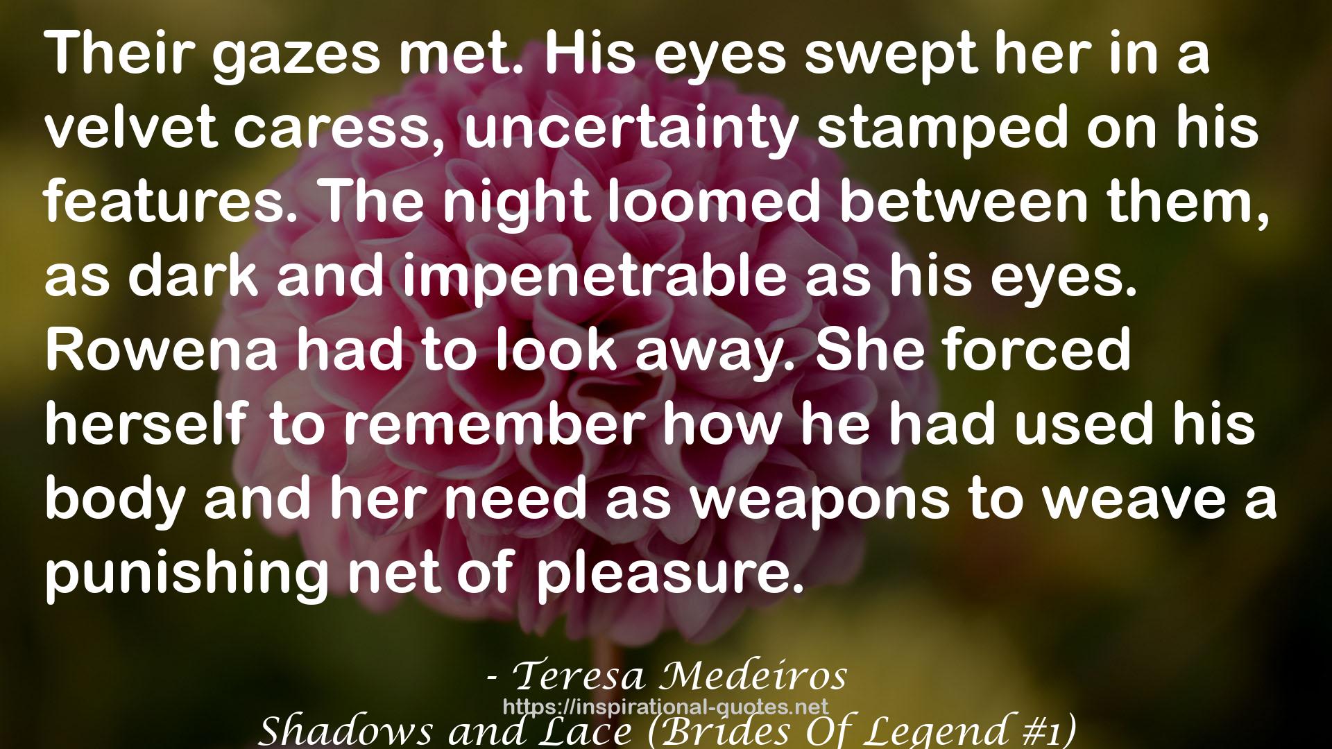 Shadows and Lace (Brides Of Legend #1) QUOTES
