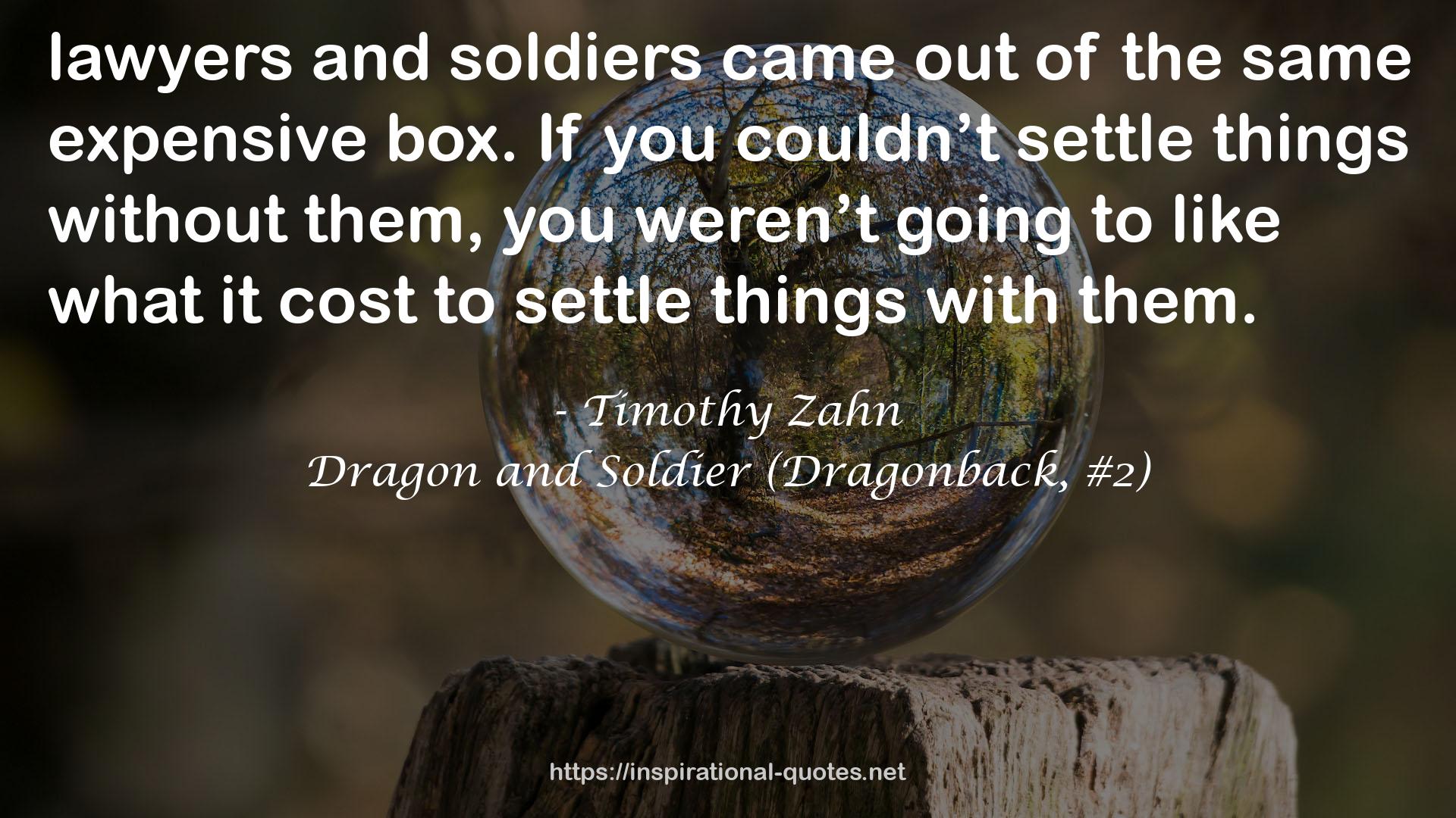 Dragon and Soldier (Dragonback, #2) QUOTES