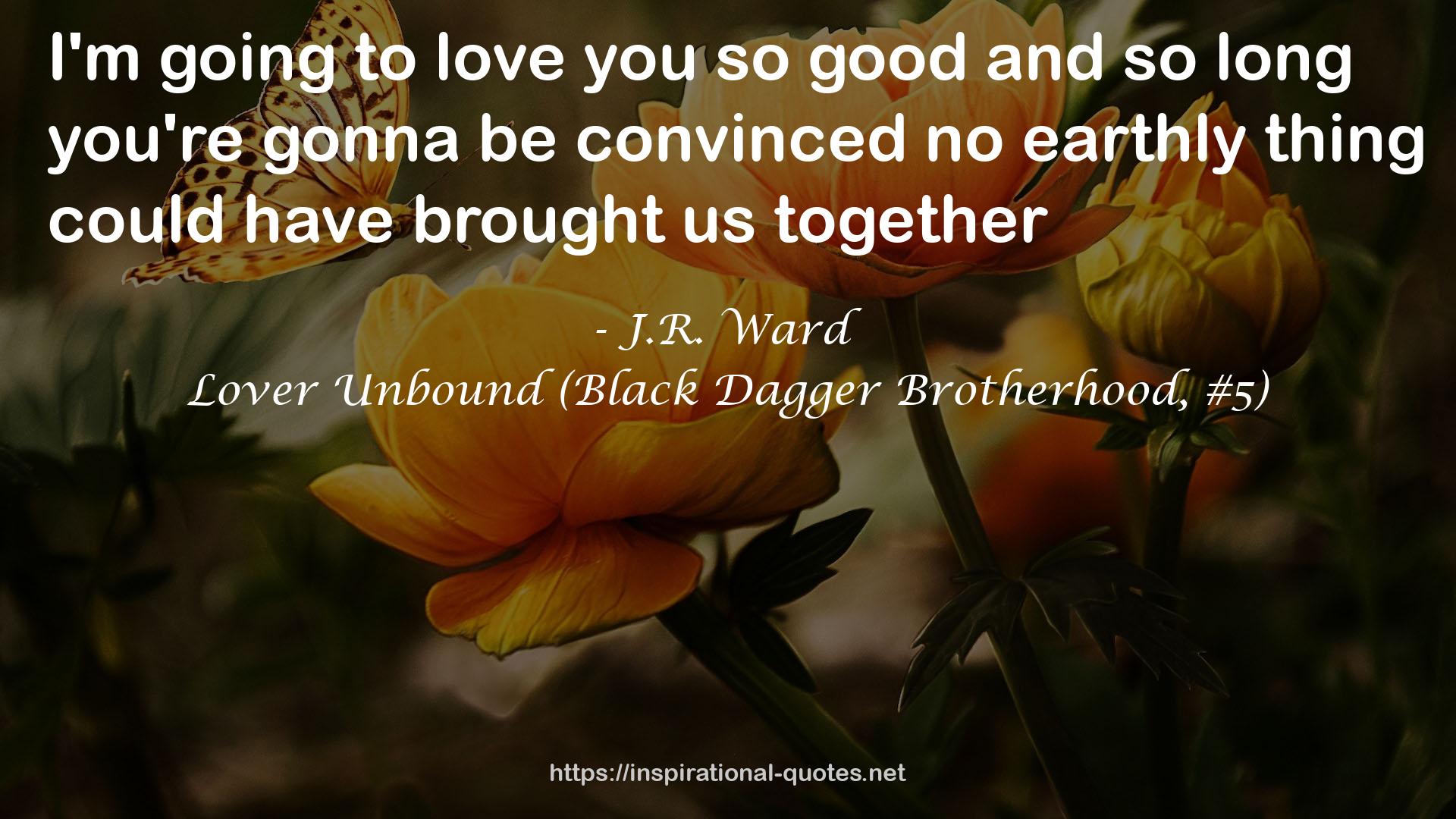 Lover Unbound (Black Dagger Brotherhood, #5) QUOTES