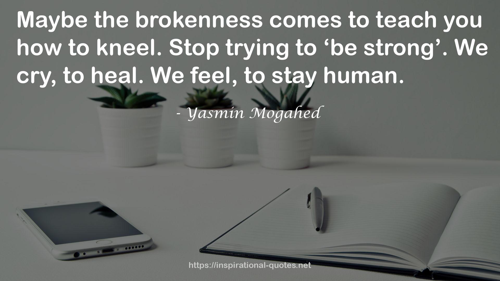 the brokenness  QUOTES