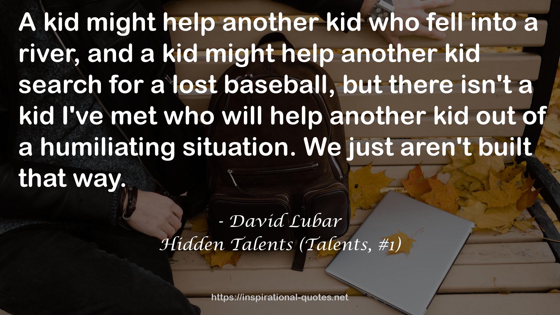Hidden Talents (Talents, #1) QUOTES