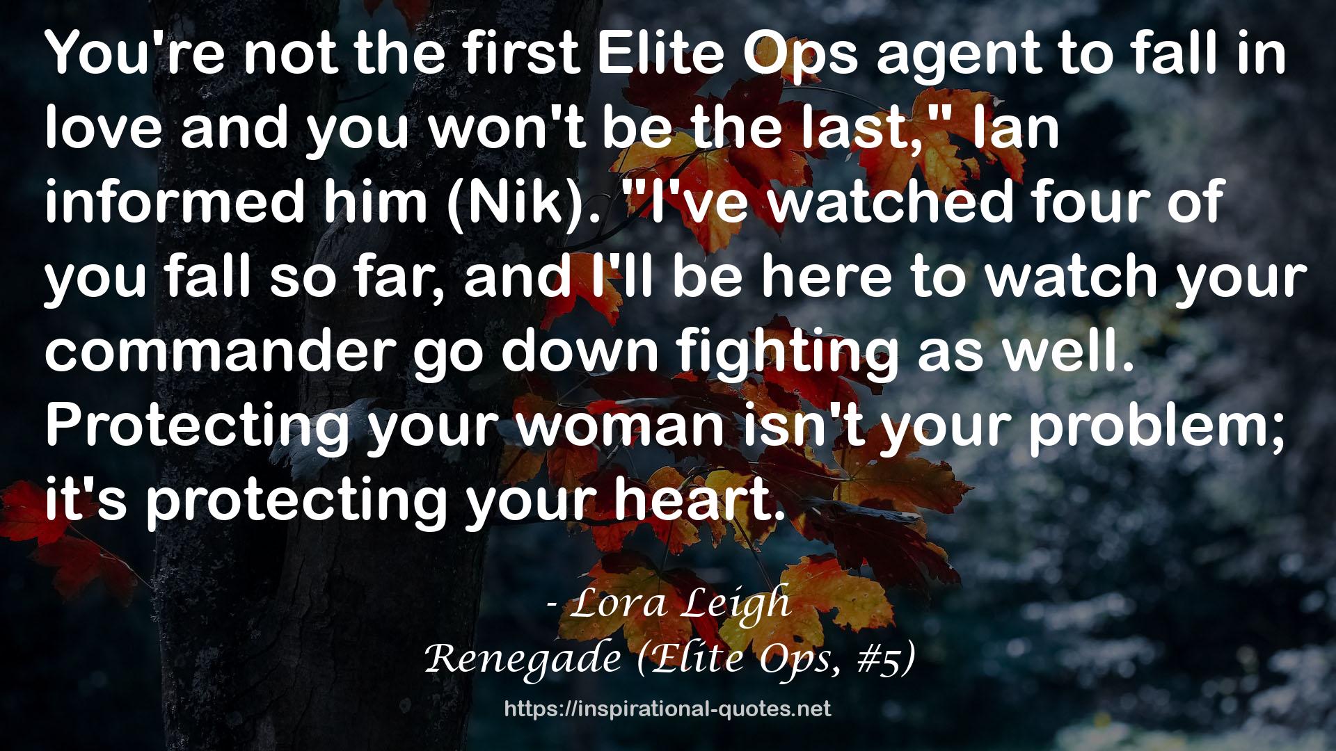 Renegade (Elite Ops, #5) QUOTES