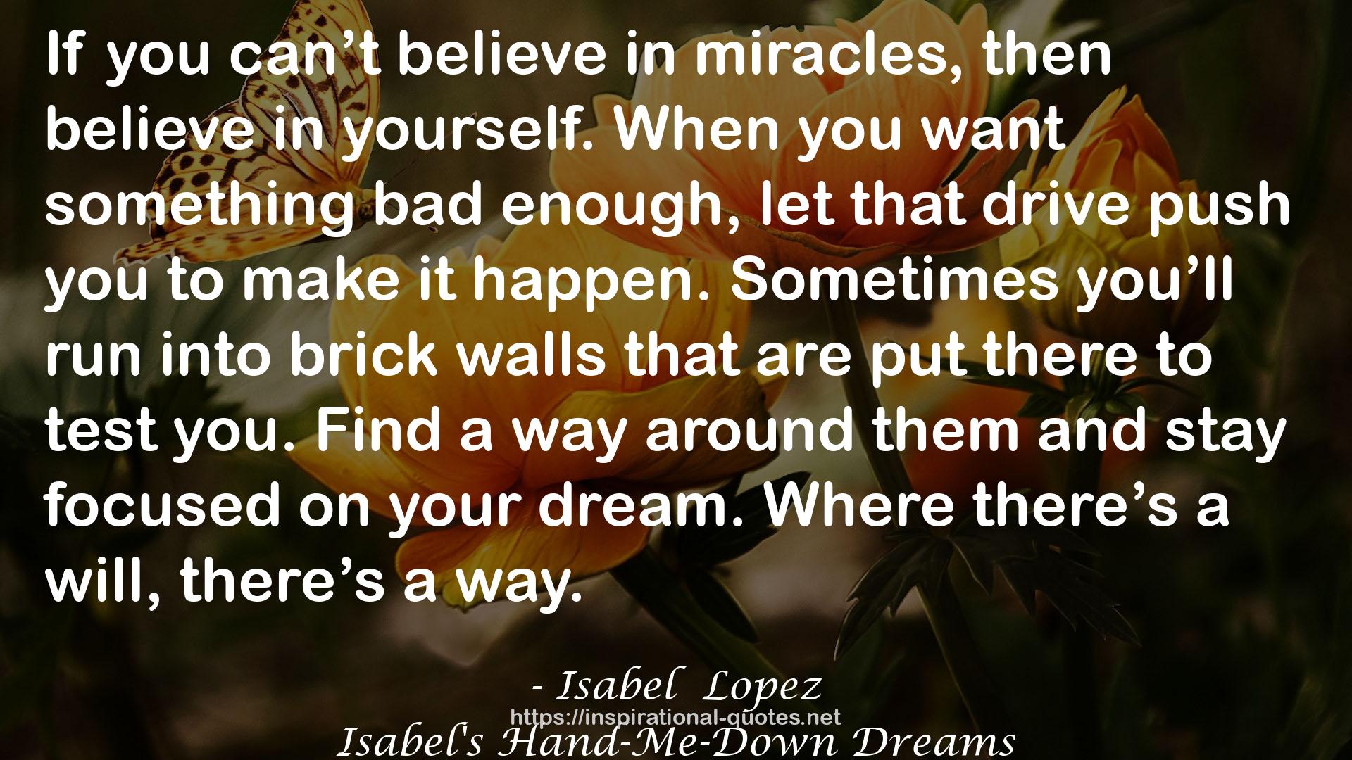Isabel  Lopez QUOTES