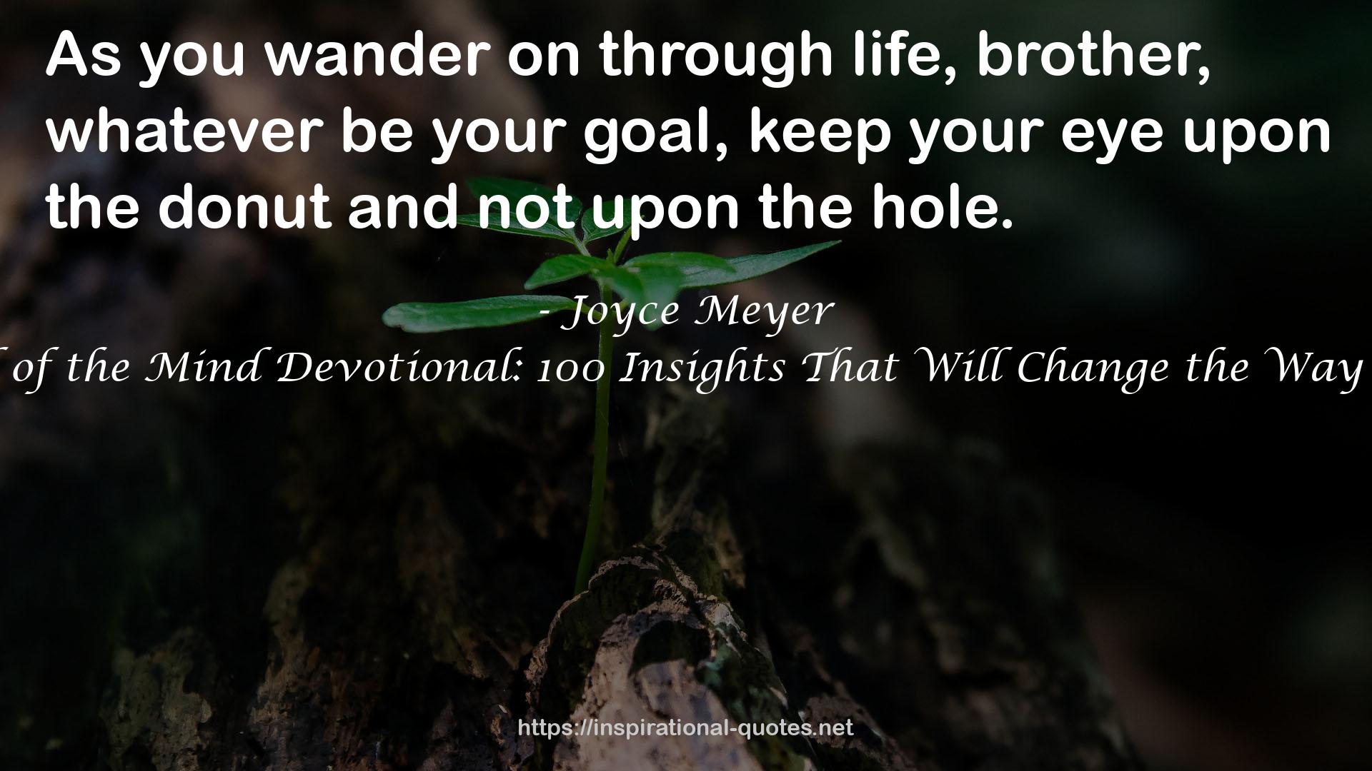 Battlefield of the Mind Devotional: 100 Insights That Will Change the Way You Think QUOTES