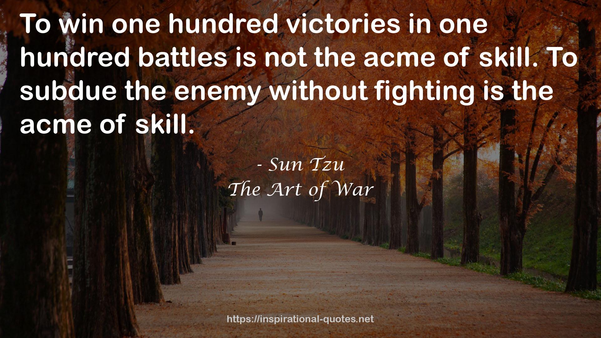 One hundred victories  QUOTES