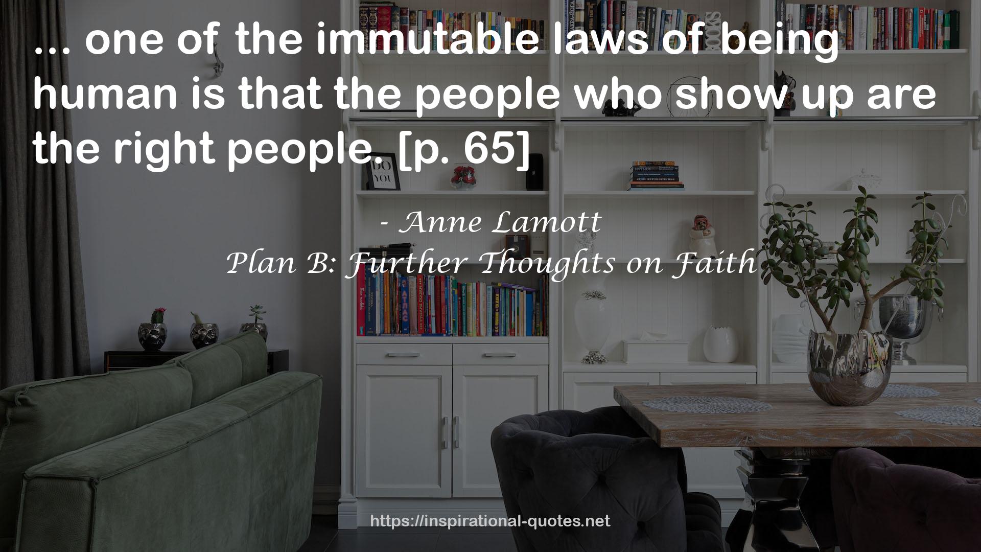 Plan B: Further Thoughts on Faith QUOTES