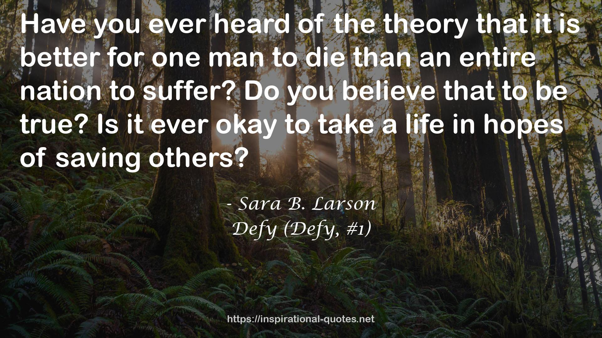 Sara B. Larson QUOTES