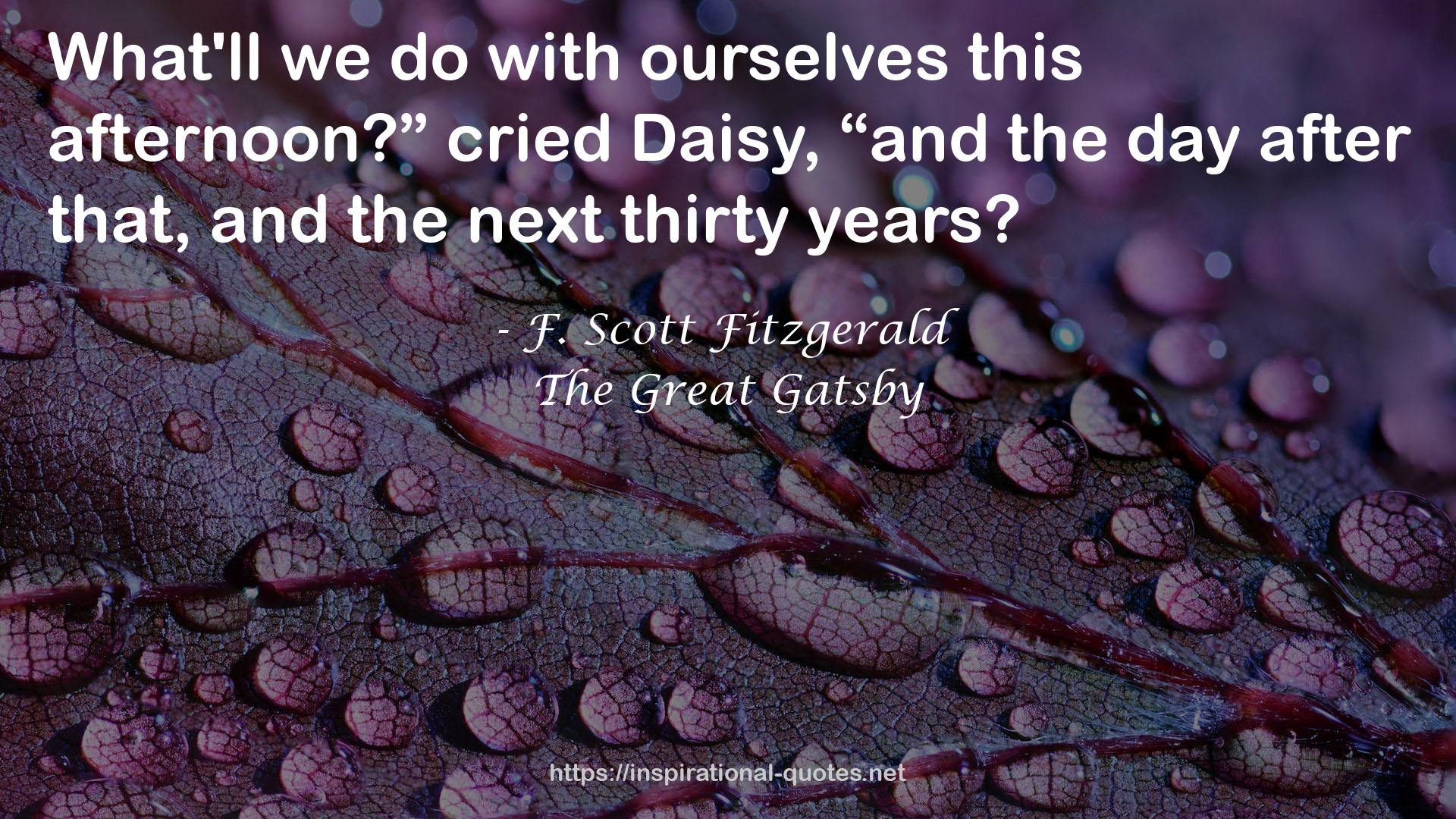 The Great Gatsby QUOTES