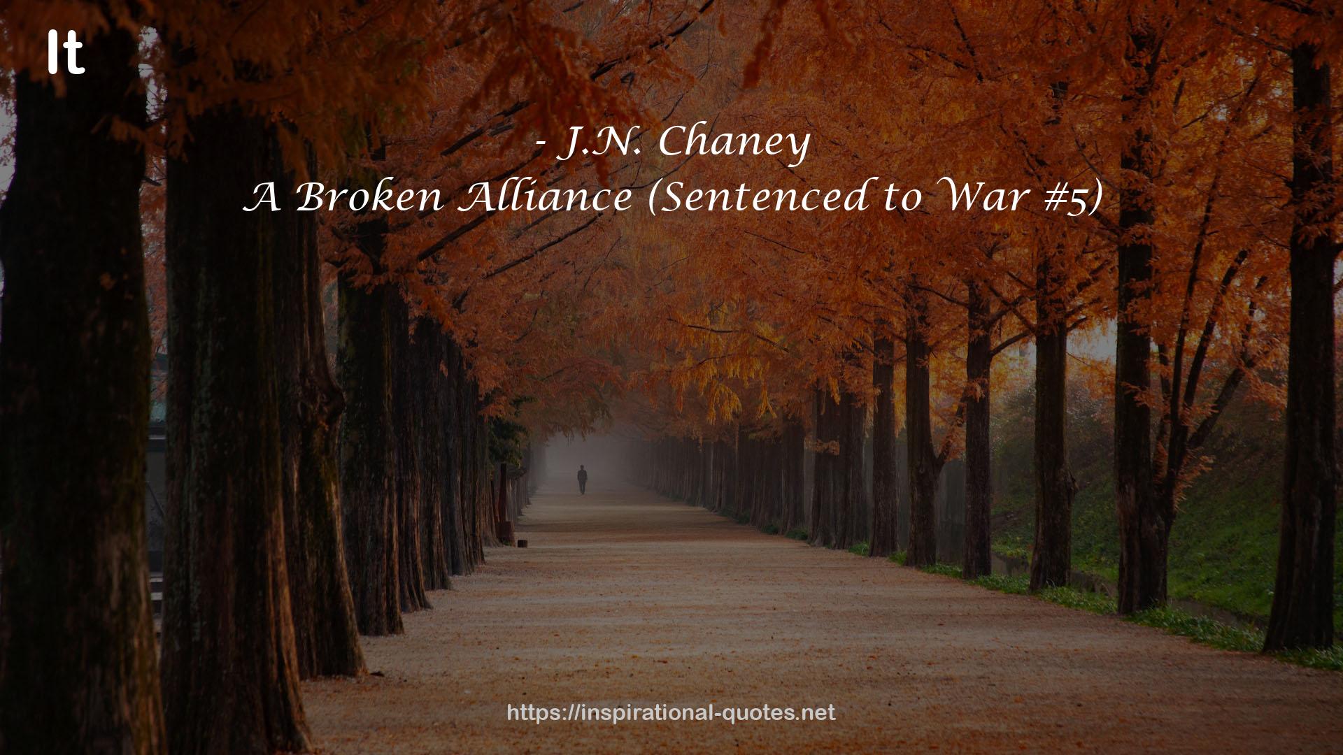 A Broken Alliance (Sentenced to War #5) QUOTES