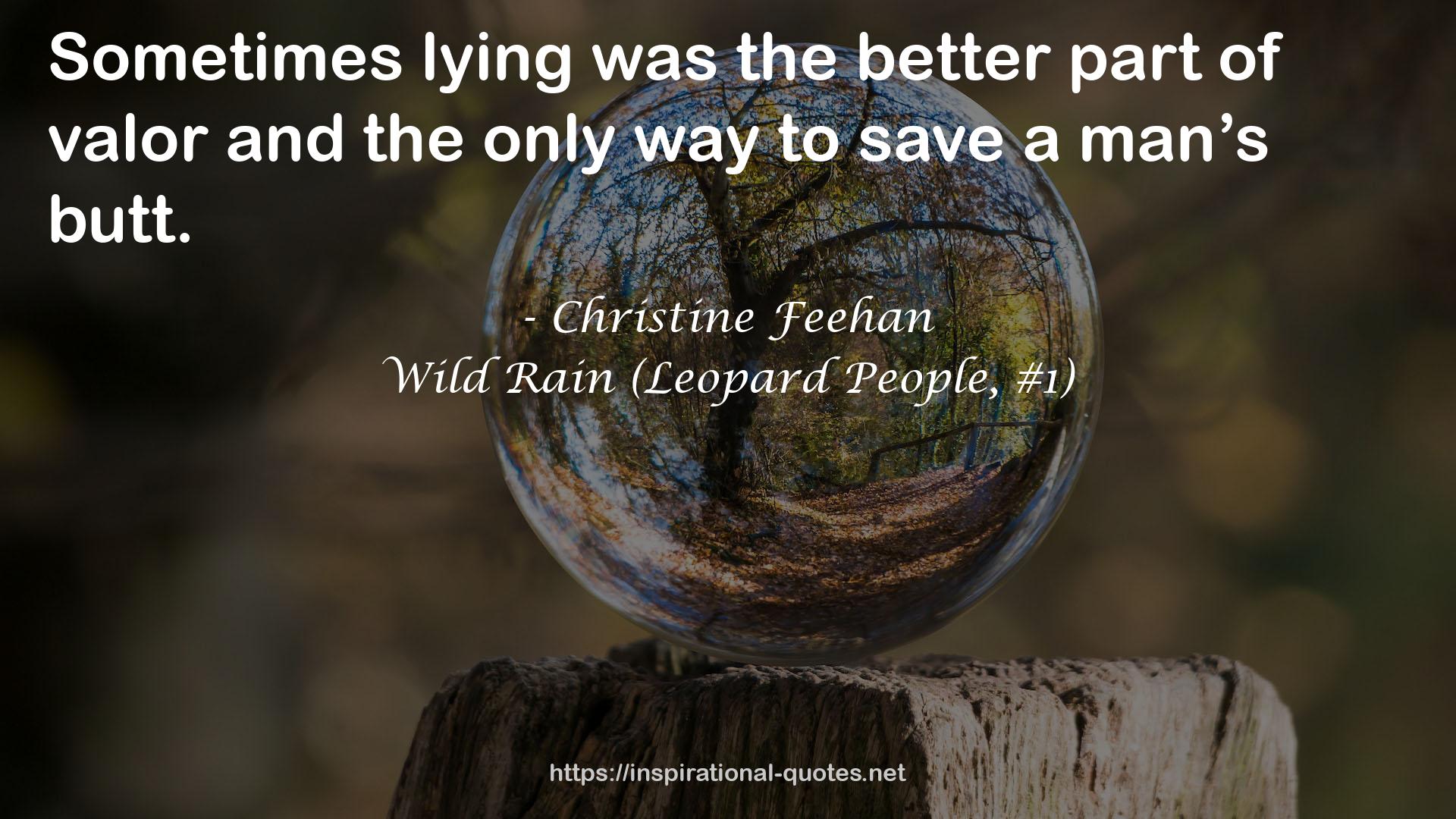 Wild Rain (Leopard People, #1) QUOTES