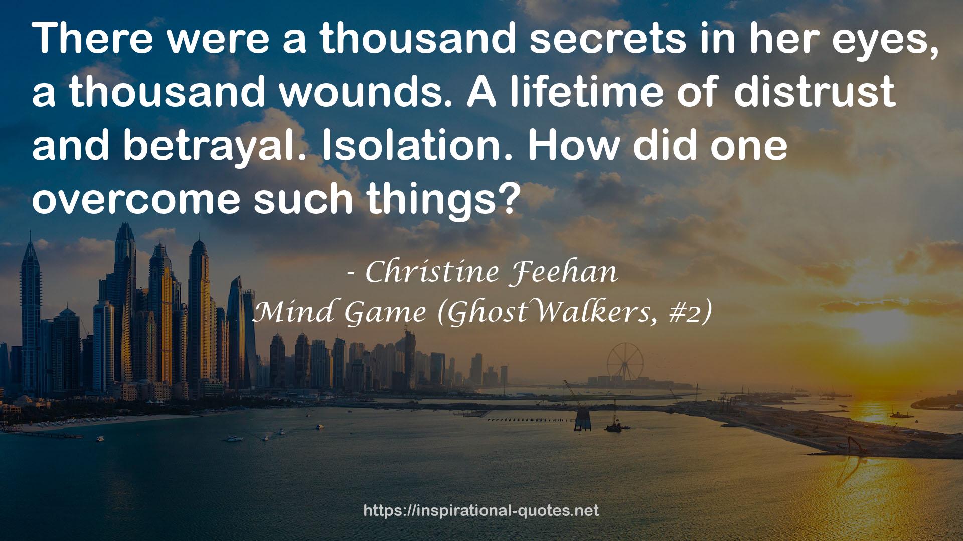 Mind Game (GhostWalkers, #2) QUOTES