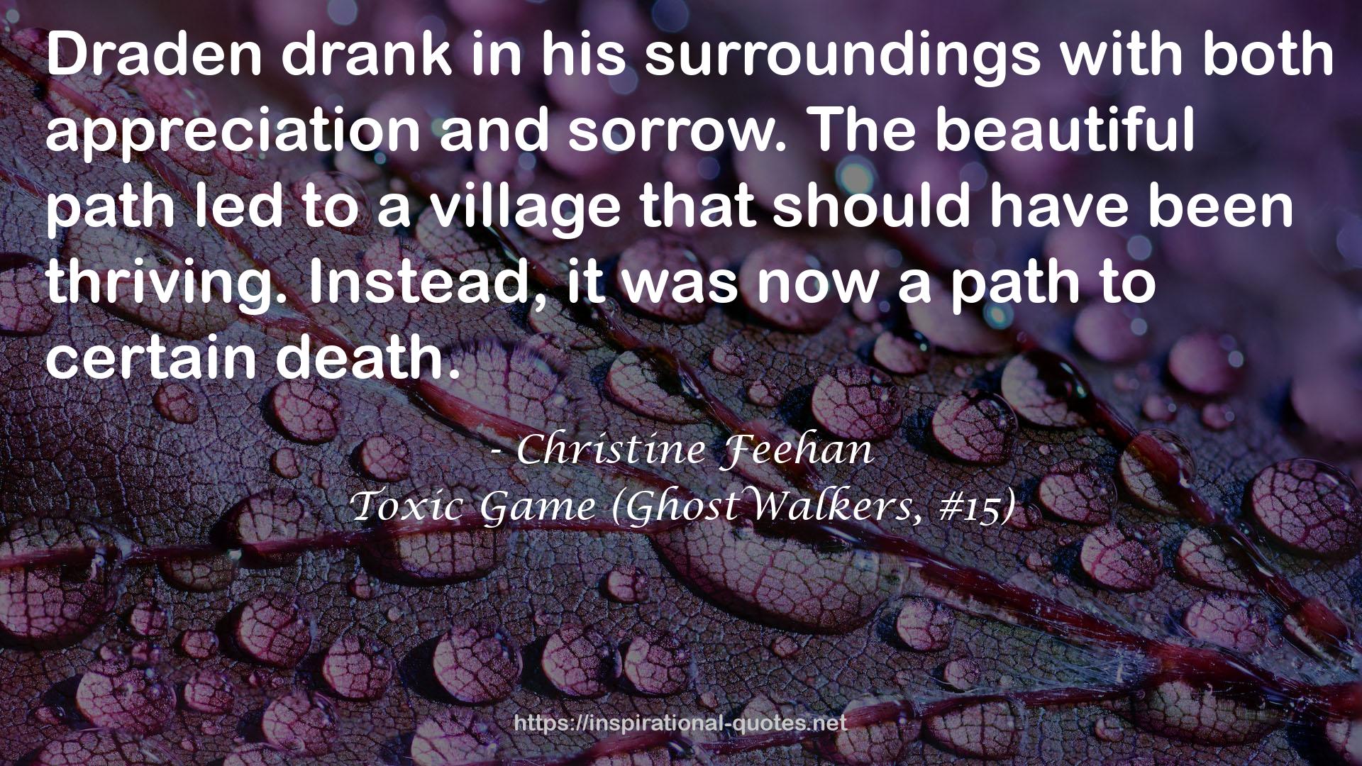 Toxic Game (GhostWalkers, #15) QUOTES