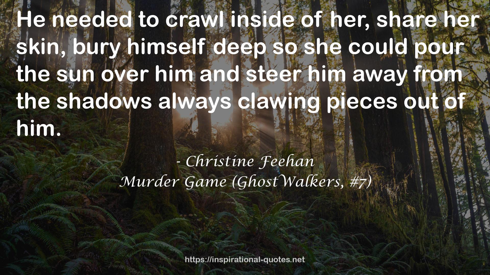 Murder Game (GhostWalkers, #7) QUOTES
