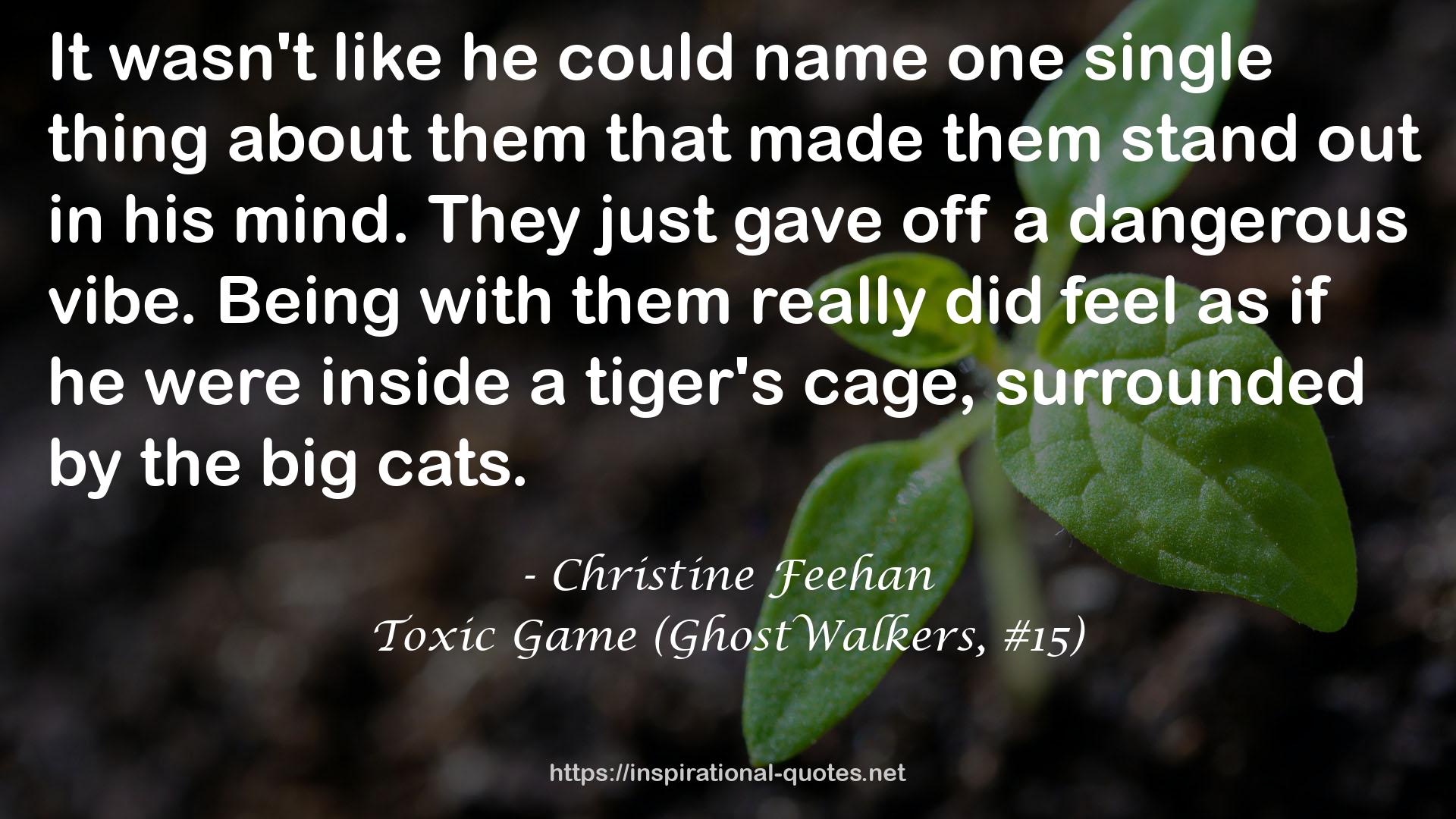 Toxic Game (GhostWalkers, #15) QUOTES